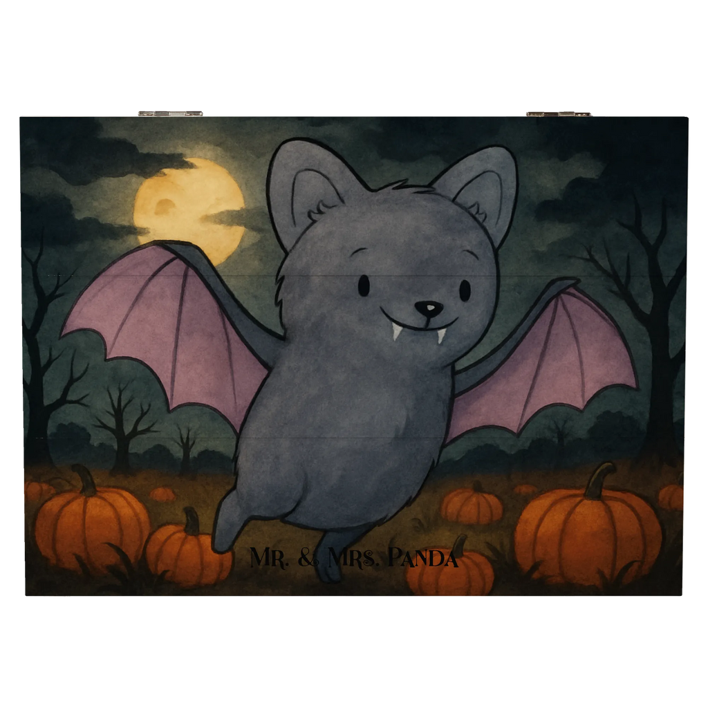 Holzkiste Fledermaus Erschrecken Design Aufbewahrungsbox, Dekokiste, Truhe, Kiste, Geschenkdose, Schatulle, Erinnerungsbox, Holzkiste, Geschenkbox, Erinnerungskiste, Schatzkiste, XXL, Halloween, Deko, Martinssingen, Dekoration, Geschenke, Schenken