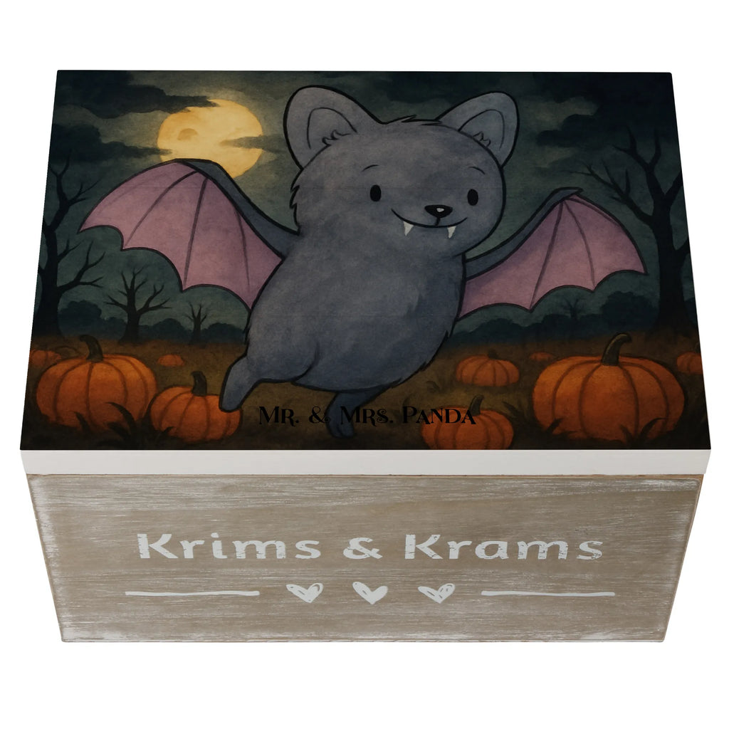 Holzkiste Fledermaus Erschrecken Design Aufbewahrungsbox, Dekokiste, Truhe, Kiste, Geschenkdose, Schatulle, Erinnerungsbox, Holzkiste, Geschenkbox, Erinnerungskiste, Schatzkiste, XXL, Halloween, Deko, Martinssingen, Dekoration, Geschenke, Schenken