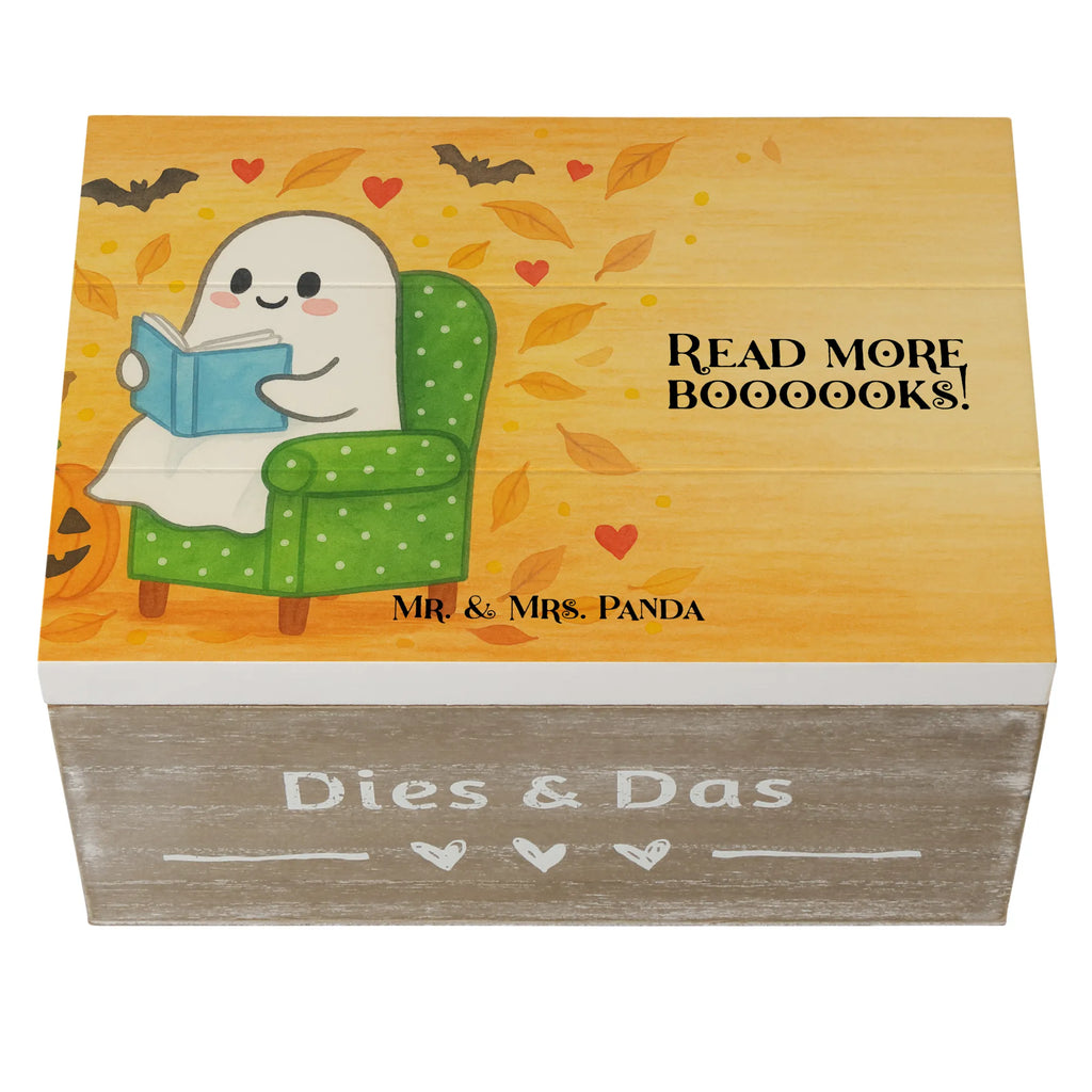 Skrzynia drewniana duch książka Design Holzkiste, Kiste, Schatzkiste, Truhe, Schatulle, XXL, Erinnerungsbox, Erinnerungskiste, Dekokiste, Aufbewahrungsbox, Geschenkbox, Geschenkdose, Halloween, Deko, Martinssingen, Dekoration, Geschenke, Schenken, Gespenst, Buch, Herbst, gemütlich
