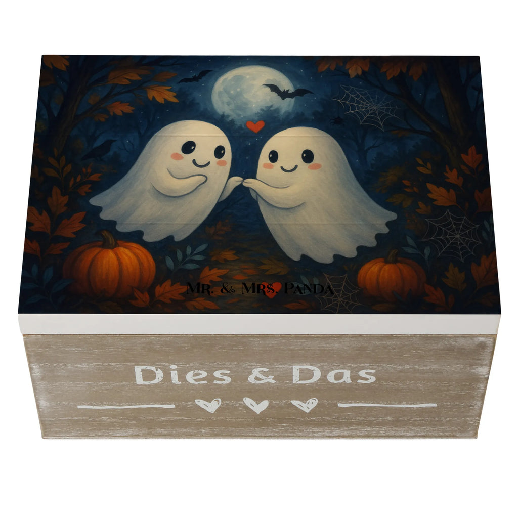 Holzkiste Gespenster  Liebe  Design XXL, Geschenkbox, Truhe, Geschenkdose, Schatulle, Kiste, Erinnerungskiste, Dekokiste, Schatzkiste, Erinnerungsbox, Aufbewahrungsbox, Holzkiste, Halloween, Deko, Martinssingen, Dekoration, Geschenke, Schenken, Verliebt, Paar, Gespenst