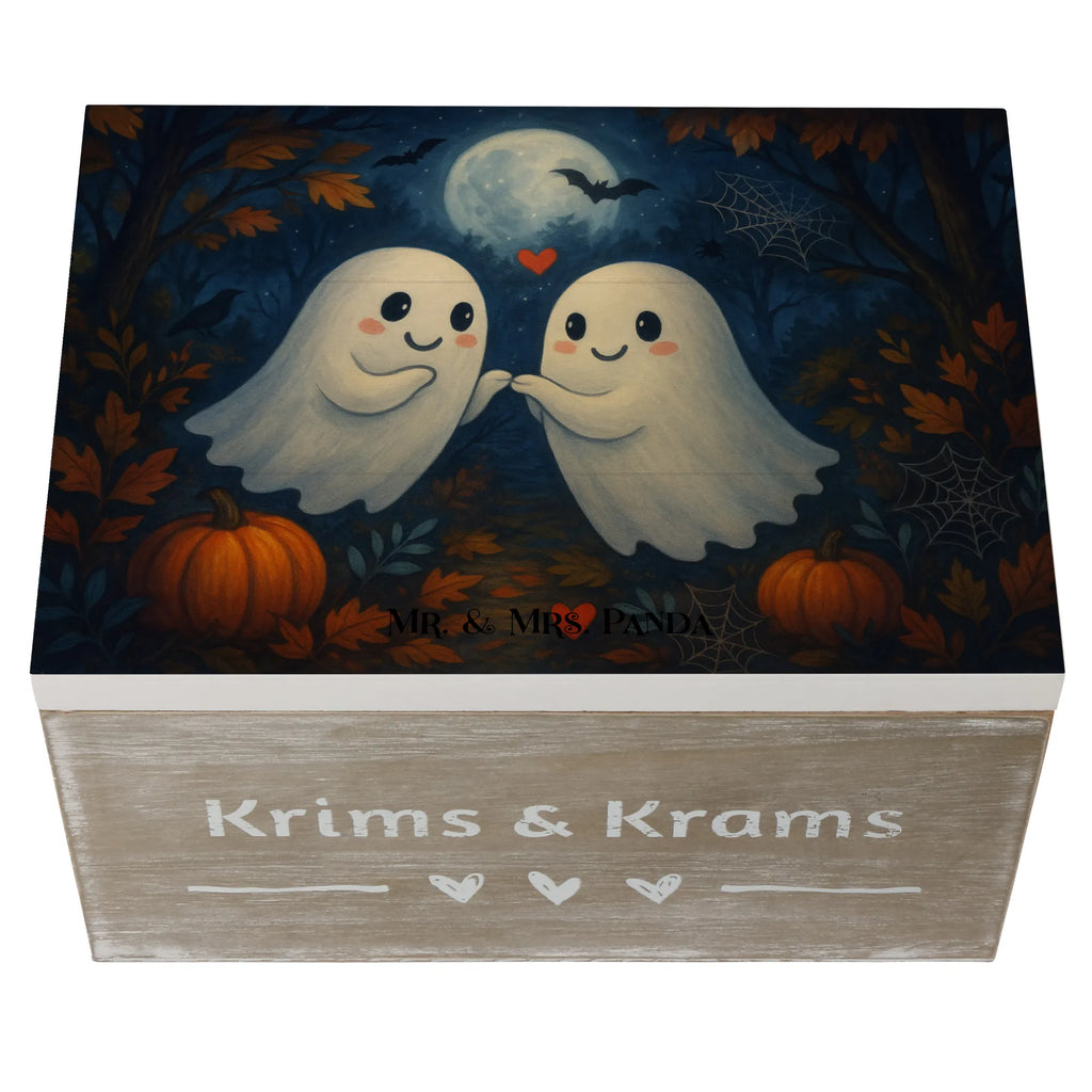 Holzkiste Gespenster  Liebe  Design XXL, Geschenkbox, Truhe, Geschenkdose, Schatulle, Kiste, Erinnerungskiste, Dekokiste, Schatzkiste, Erinnerungsbox, Aufbewahrungsbox, Holzkiste, Halloween, Deko, Martinssingen, Dekoration, Geschenke, Schenken, Verliebt, Paar, Gespenst