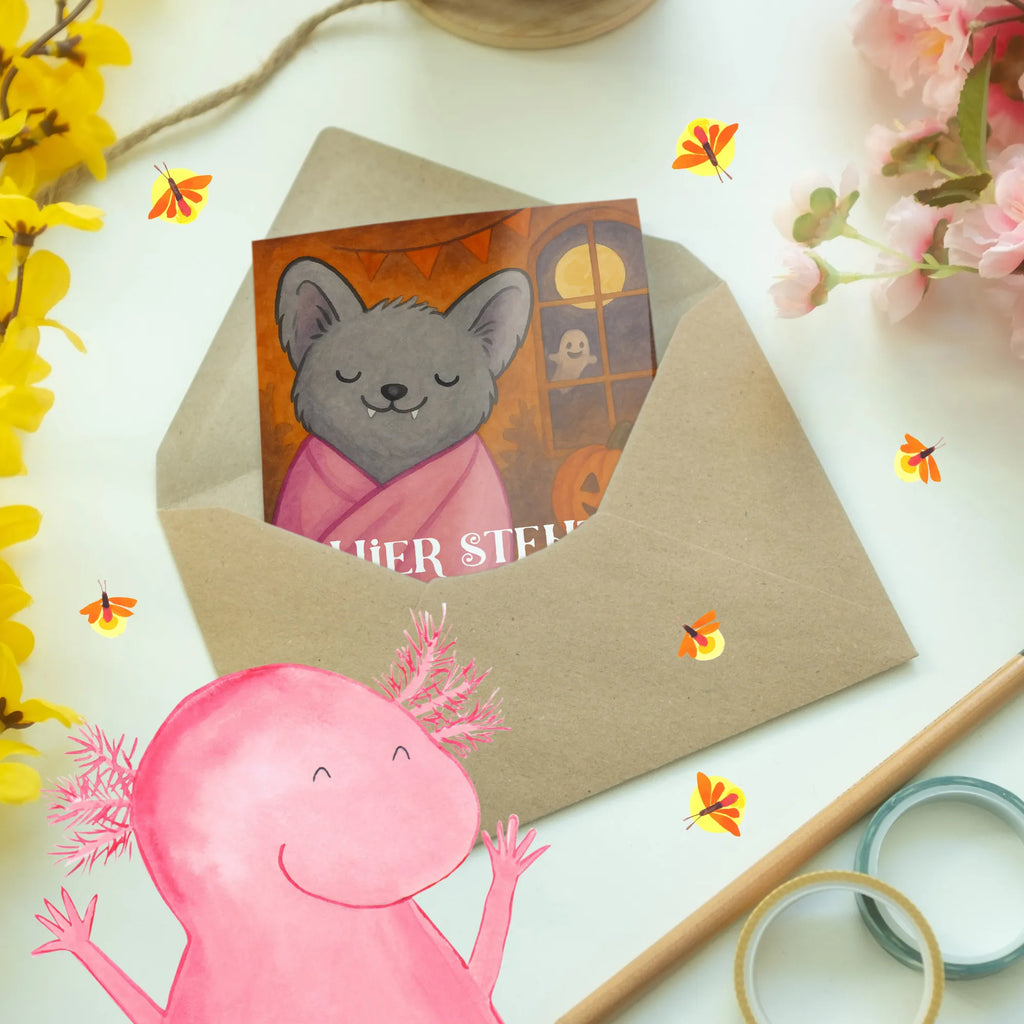 Personalisierte Grußkarte Fledermaus Chillt Design Grußkarte mit persönlichen Nachrichten, Personalisierte Geburtstagskarte, Personalisierte Hochzeitskarte, Grußkarten personalisiert, Grußkarte selber drucken, Personalisierte Karte, Personalisiertere Klappkarte, Grußkarte als Geldgeschenk, Grußkarte mit Namen, Grußkarte selbst gestalten, Personalisierte Glückwunschkarte, Personalisierte Einladungskarte, Personalisierte Grußkarte, Halloween, Deko, Martinssingen, Dekoration, Geschenke, Schenken