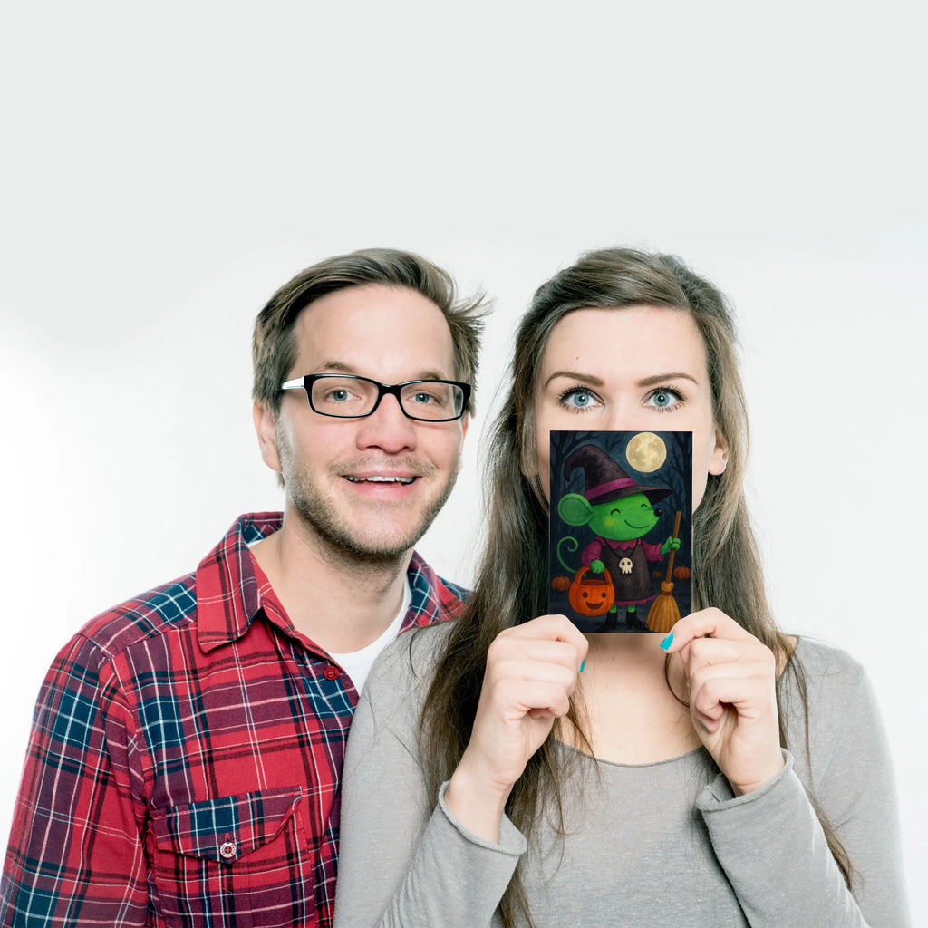 Postkarte Maus Hexe Design Ansichtskarten, Ansichtskarte, Geschenkkarte, Karte, Grußkarte, Einladungskarte, Einladungskarten Geburtstag, Einladung, Postkarte, Dankeskarte, Geburtstagskarte, Einladung Geburtstag, Halloween, Deko, Martinssingen, Dekoration, Geschenke, Schenken