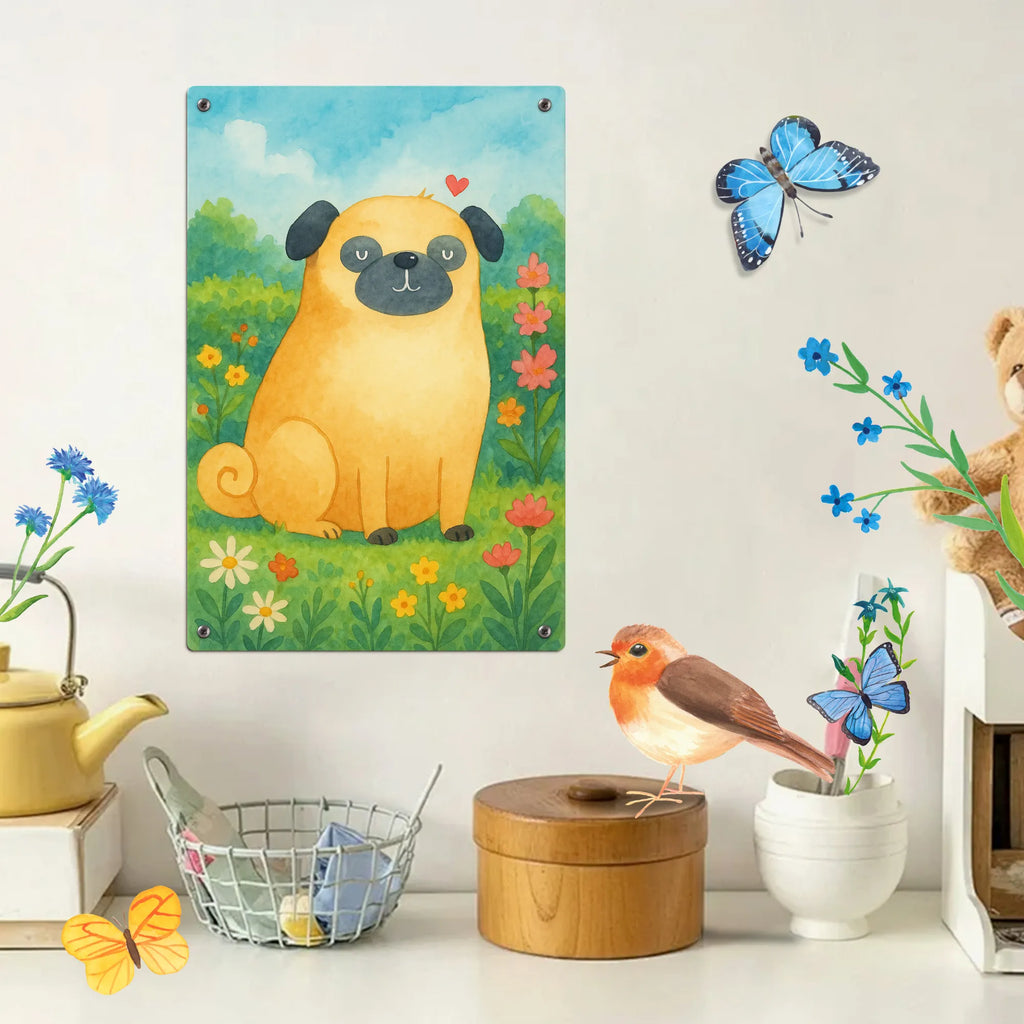 Malen nach Zahlen Metallschild Mops Design Kreativität, Baseln, Malen nach Zahlen, Bastelidee, Künstler, Malen, Ausmalbild, Kunstwerk, DIY, Hund, Hundemotiv, Haustier, Hunderasse, Tierliebhaber, Hundebesitzer, Sprüche, Liebe, Mops, Hundeliebe