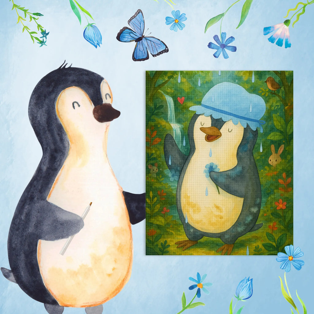 Diamond Painting Penguin have a shower Design Penguin, North Pole, Winter, Penguins, penguins, new start, shower, motivation, new beginning, life motto, being happy