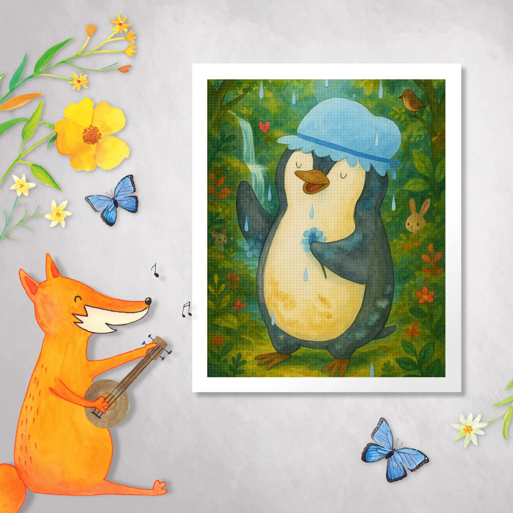 Diamond Painting Penguin have a shower Design Penguin, North Pole, Winter, Penguins, penguins, new start, shower, motivation, new beginning, life motto, being happy