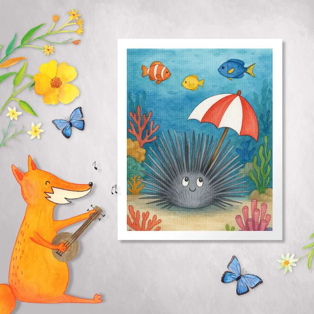 Obraz diamentowy Jeżowiec Design Zwierzeta morskie, Morze, Wakacje