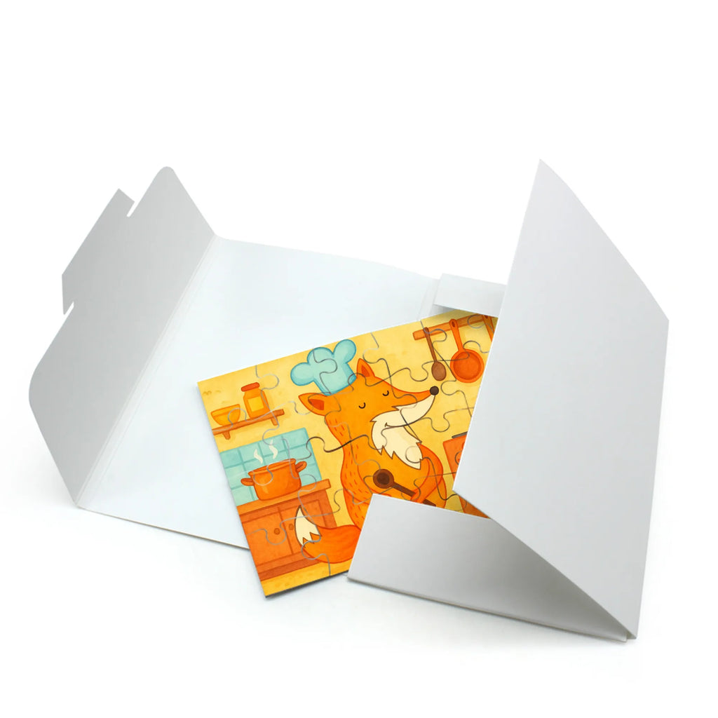 Puzzle Fuchs Koch Design Puzzle, Fuchs, Füchse, Koch Geschenk, Küche Deko, Küche Spruch, Party Spruch, witzig, Bäcker, Spruch lustig, Köche