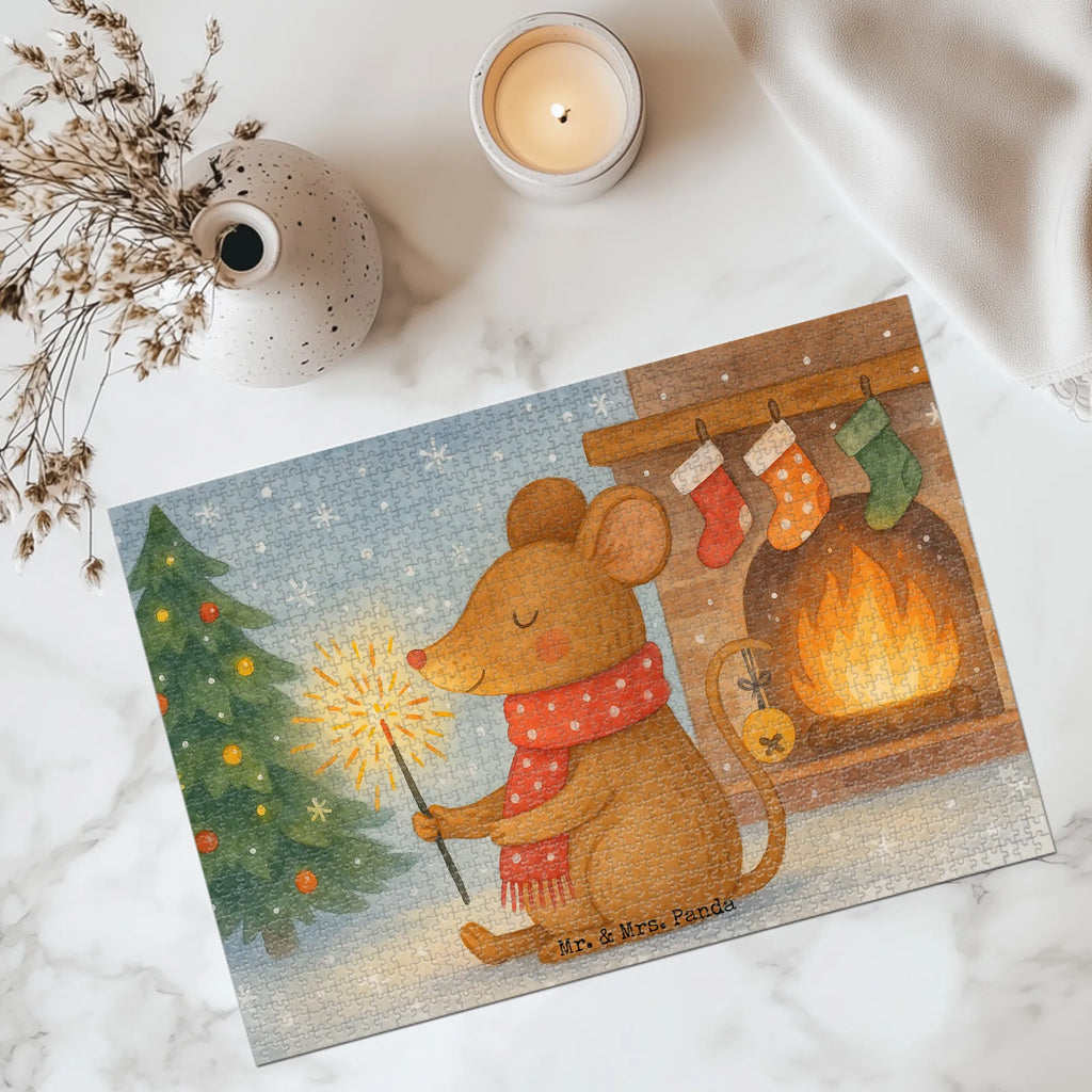 Puzzle Maus Weihnachten Design Puzzle, Wintermotiv, Advent, Heiligabend, Weihnachten, Winter, Nikolaus, Weihnachtsdeko, Mäuschen, Weihnachtsmotiv, Weihnachtsgruß, Maus, Weihnachtswunder, Frohe Weihnachten