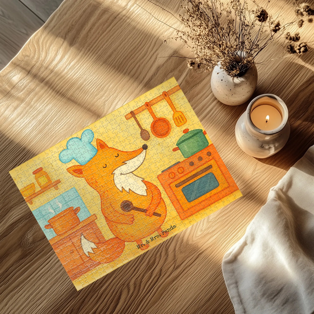 Puzzle Fuchs Koch Design Puzzle, Fuchs, Füchse, Koch Geschenk, Küche Deko, Küche Spruch, Party Spruch, witzig, Bäcker, Spruch lustig, Köche