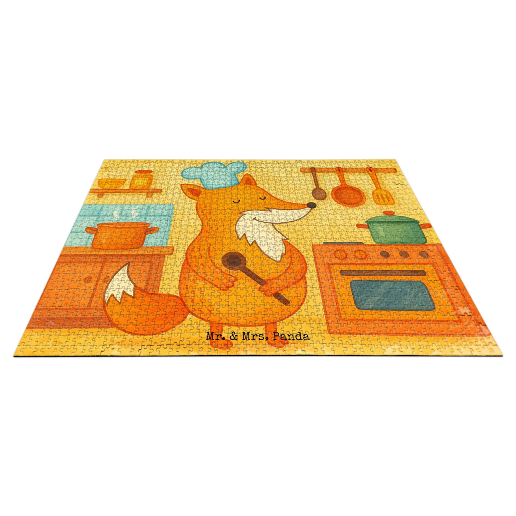 Puzzle Fuchs Koch Design Puzzle, Fuchs, Füchse, Koch Geschenk, Küche Deko, Küche Spruch, Party Spruch, witzig, Bäcker, Spruch lustig, Köche
