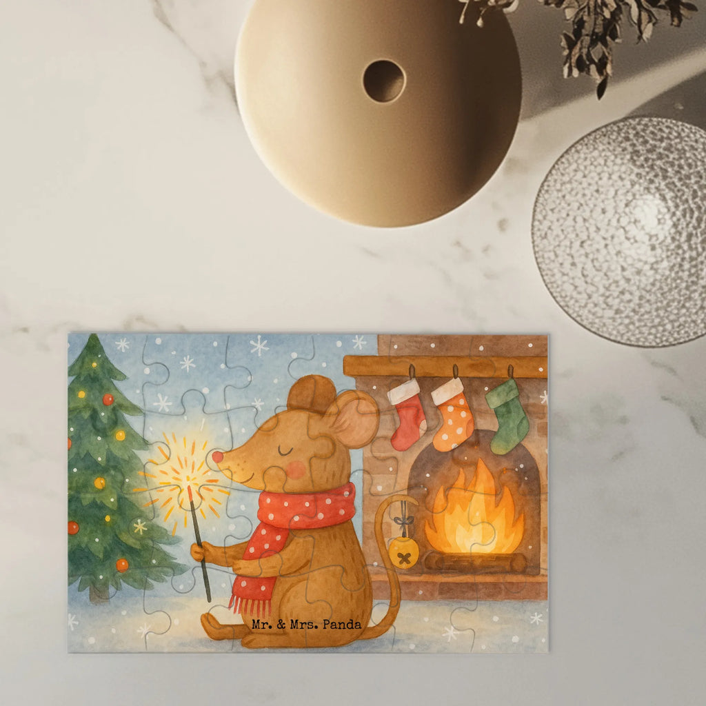 Puzzle Maus Weihnachten Design Puzzle, Wintermotiv, Advent, Heiligabend, Weihnachten, Winter, Nikolaus, Weihnachtsdeko, Mäuschen, Weihnachtsmotiv, Weihnachtsgruß, Maus, Weihnachtswunder, Frohe Weihnachten