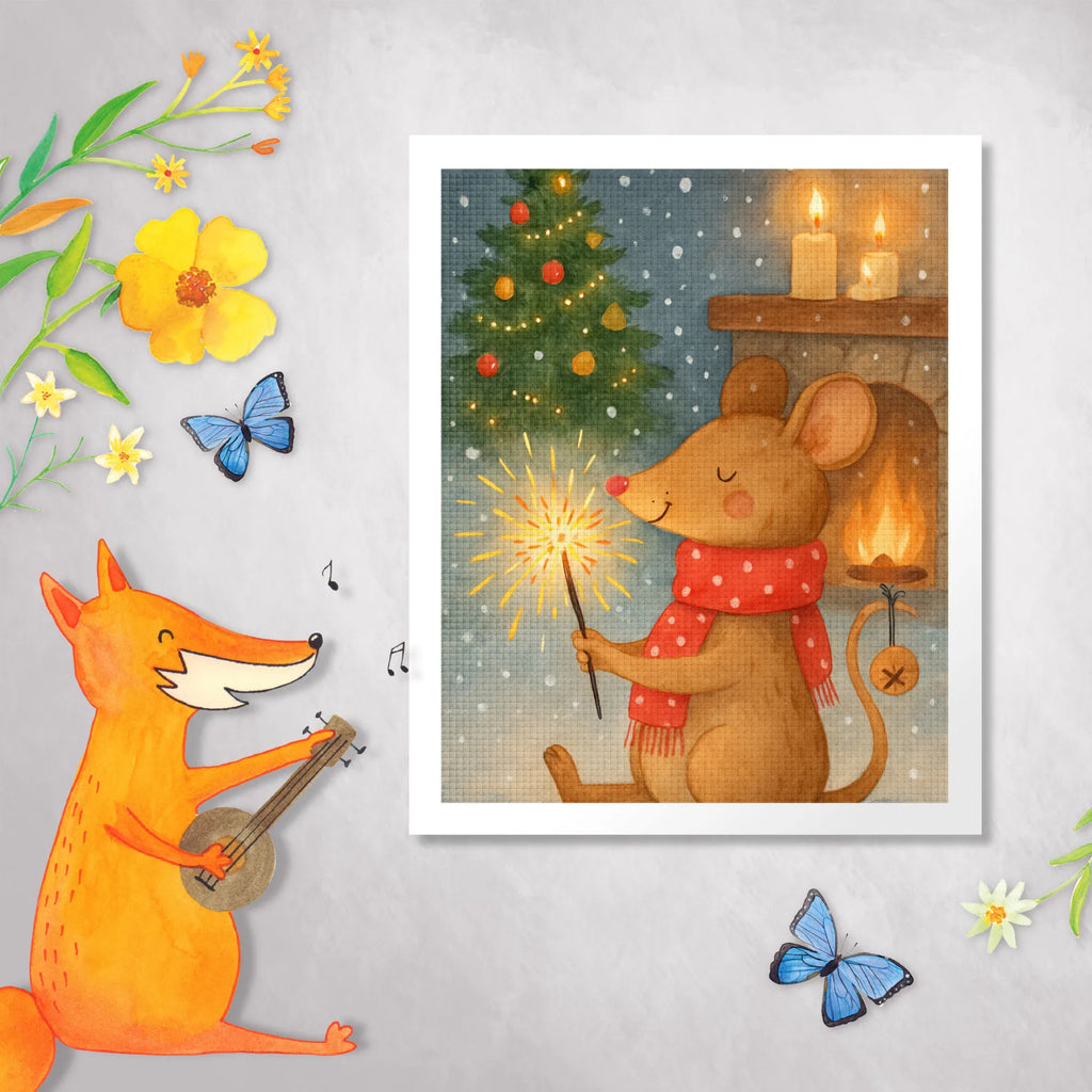 Diamond Painting Maus Weihnachten Design DIY, Diamond Painting, Kreativität, Kristallbild, Winter, Weihnachten, Weihnachtsdeko, Nikolaus, Advent, Heiligabend, Wintermotiv, Frohe Weihnachten, Mäuschen, Weihnachtswunder, Maus, Weihnachtsgruß, Weihnachtsmotiv