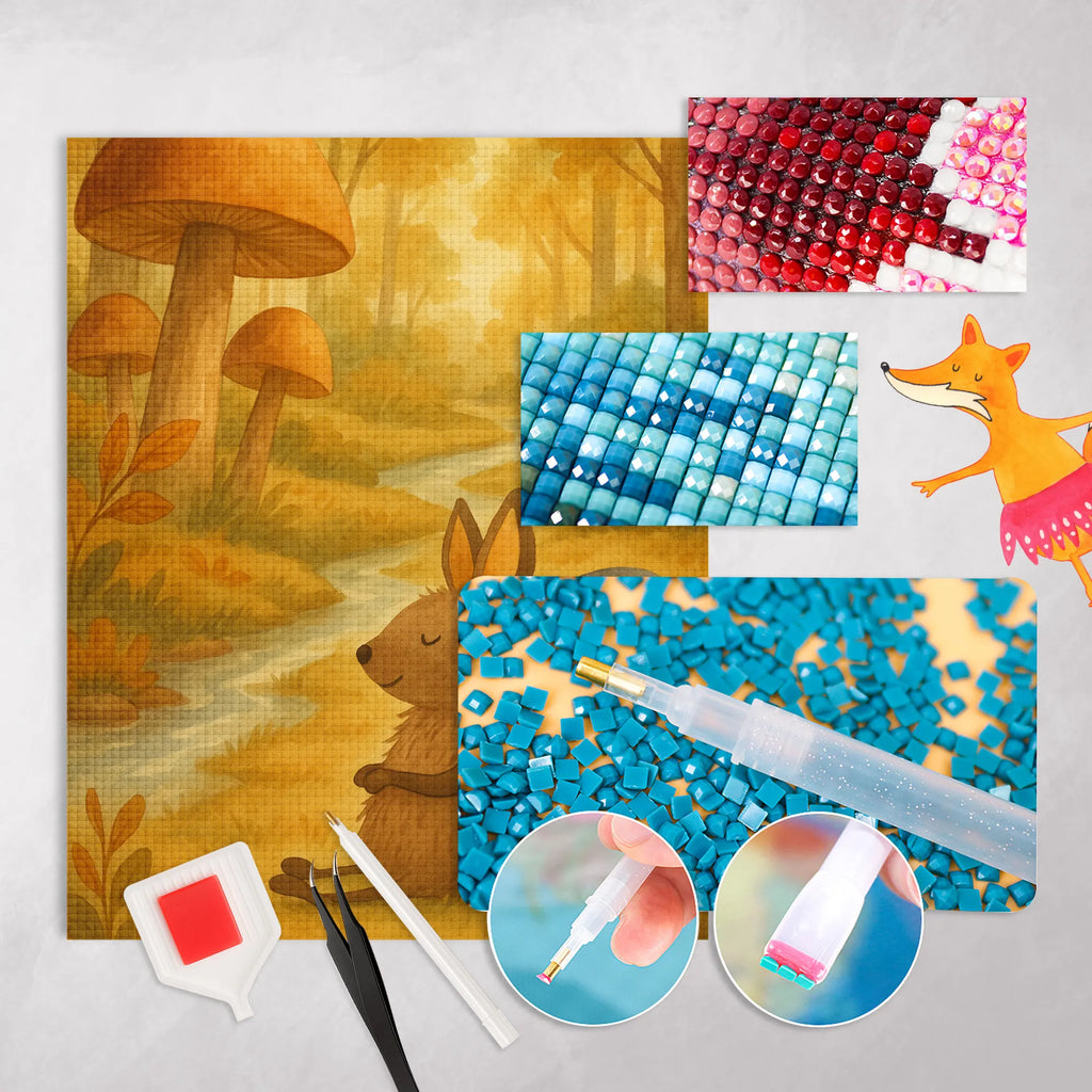 Obraz diamentowy Nietoperz siedzenie Design Kristallbild, DIY, Kreativität, Diamond Painting, Tiermotive, Gute Laune, lustige Sprüche, Tiere, Fledermäuse, Motivation, entspannen, Fledermaus