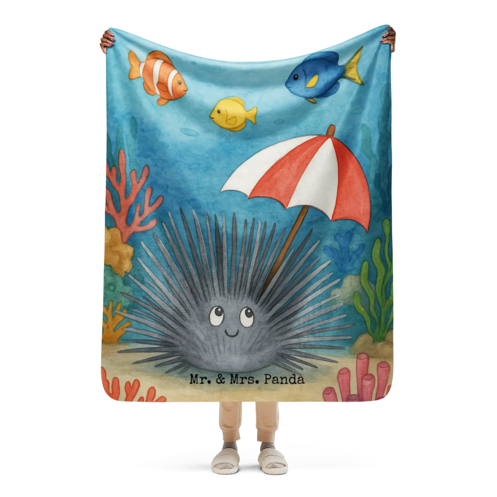 Sherpa Kuscheldecke Seeigel Design Meerestiere, Meer, Urlaub, Selbstakzeptanz, Seeigel, Hier und Jetzt, Leben, Lebe, Achtsamkeit, Selbstliebe