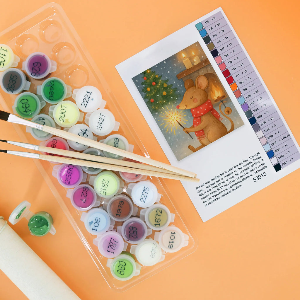 Malen nach Zahlen Maus Weihnachten Design Baseln, Kunstwerk, Malen nach Zahlen, Malen, Kreativität, Ausmalbild, DIY, Künstler, Bastelidee, Winter, Weihnachten, Weihnachtsdeko, Nikolaus, Advent, Heiligabend, Wintermotiv, Frohe Weihnachten, Mäuschen, Weihnachtsmotiv, Maus, Weihnachtsgruß, Weihnachtswunder