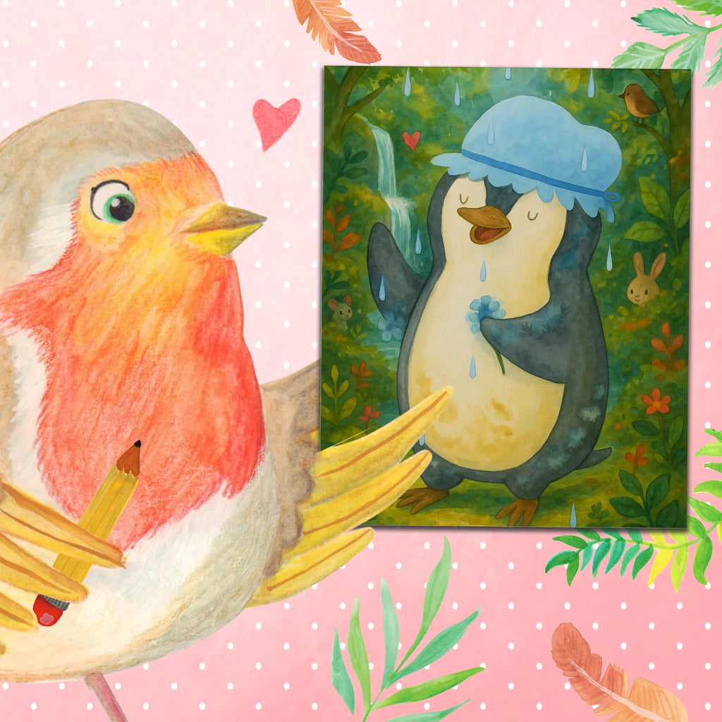 Malowanie według numerów Pingwin Prysznic Design Pinguin