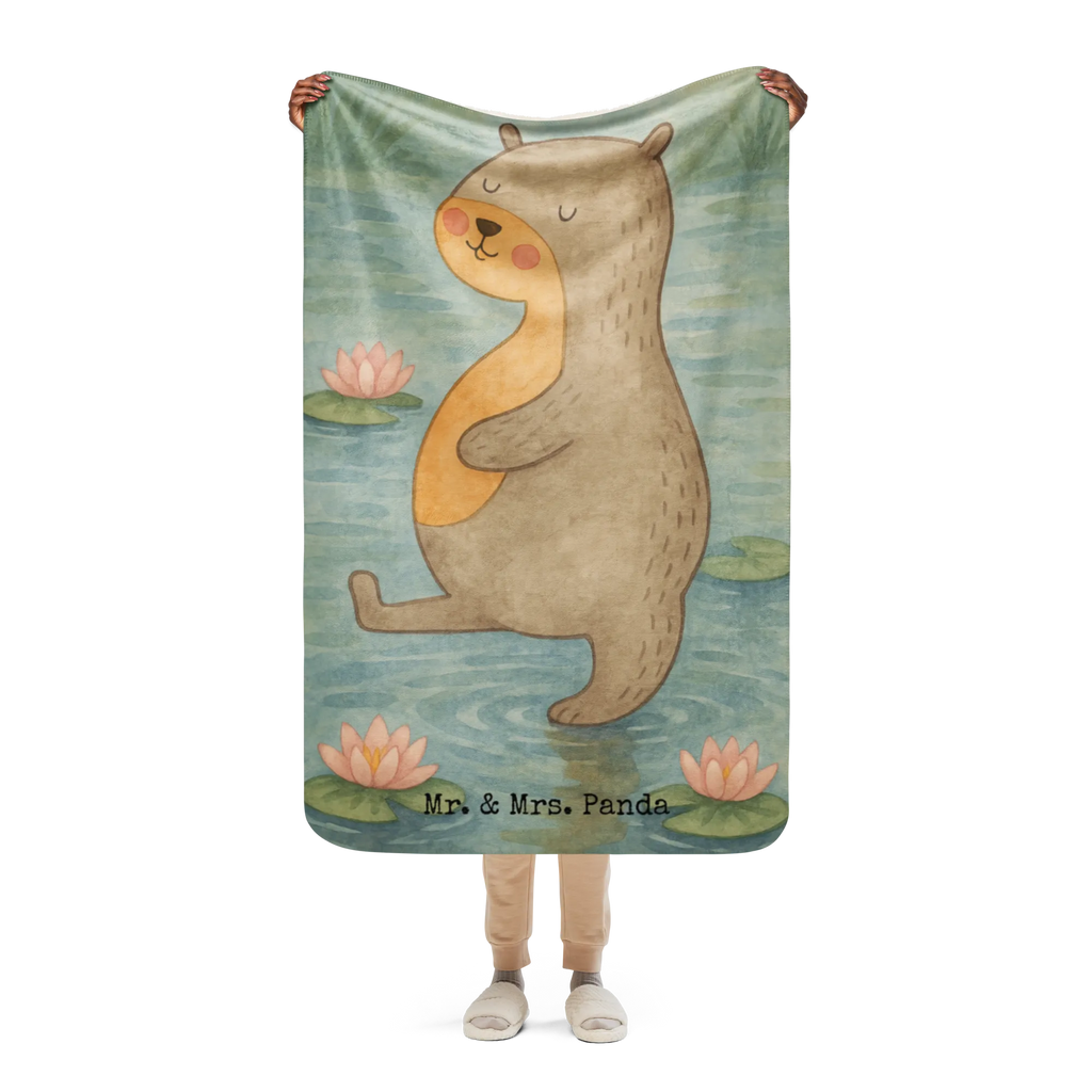 Sherpa Kuscheldecke Otter Bauch Design Otter, Fischotter, Seeotter, Otter Seeotter See Otter