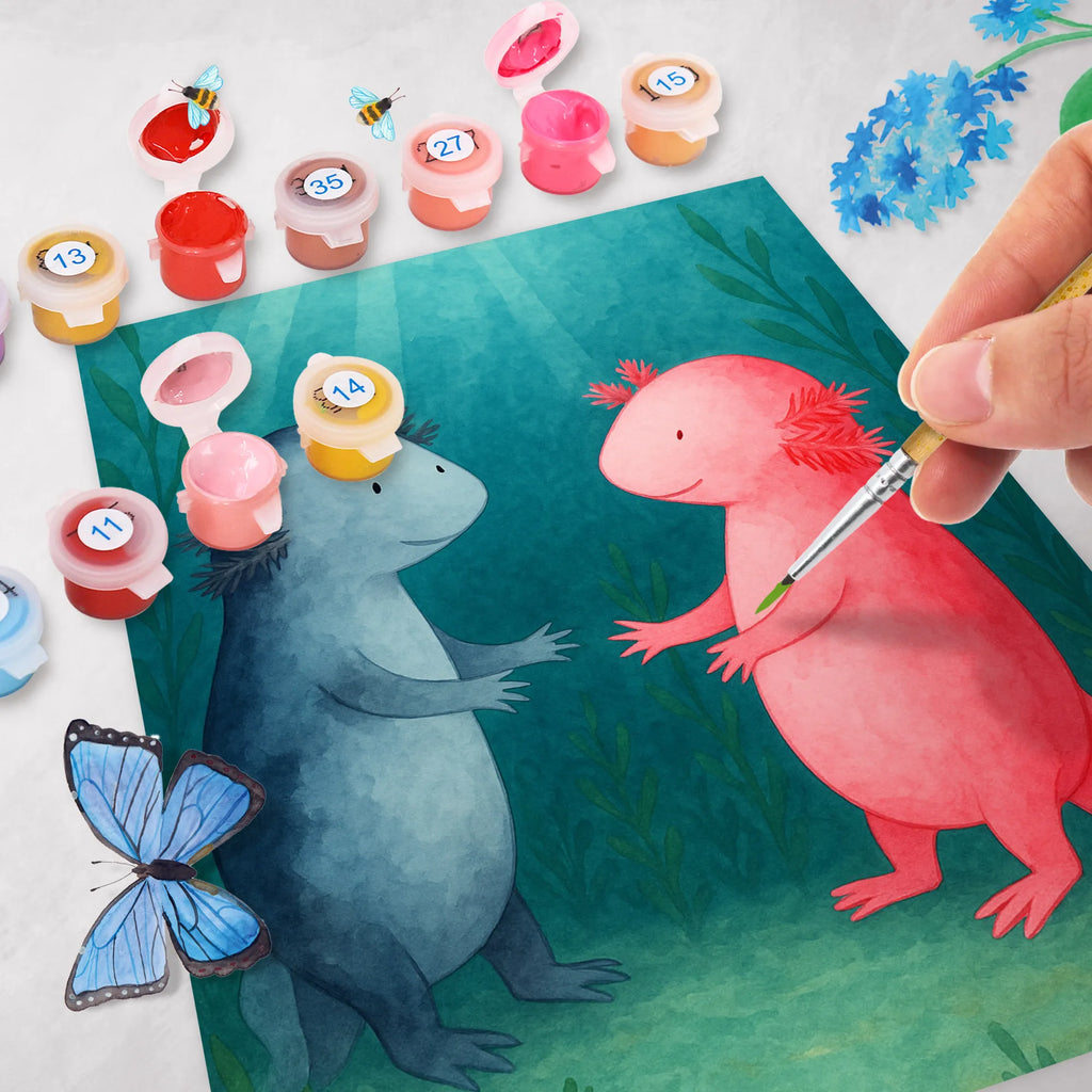 Malen nach Zahlen Axolotl Liebe Design Kreativität, DIY, Ausmalbild, Kunstwerk, Künstler, Malen nach Zahlen, Malen, Bastelidee, Baseln, Axolotl, Molch, Verlobter, Ehemann, Axolot, Lurche, Liebe, Freund, Schwanzlurch, Lurch, große Liebe, Liebesbeweis, Valentinstag, Jahrestag