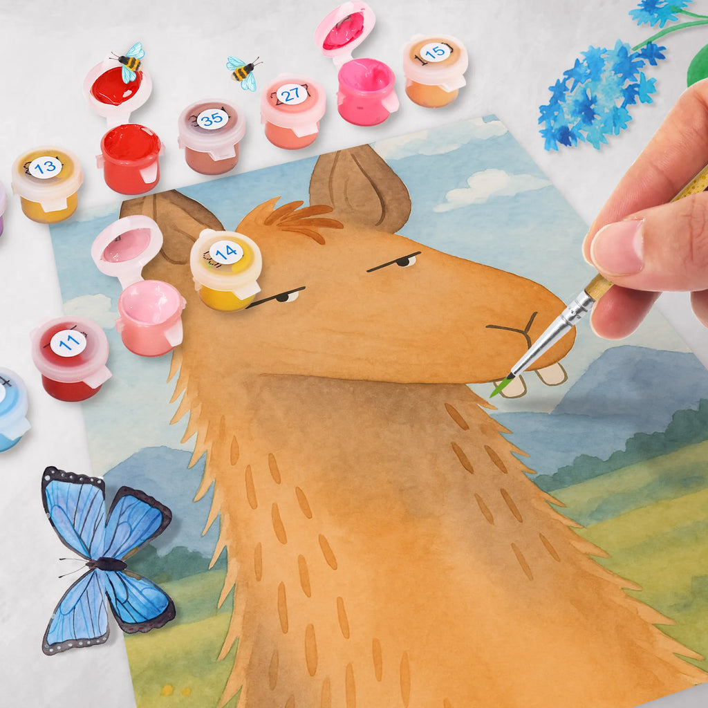 Malen nach Zahlen Lamakopf Genervt Design Bastelidee, Malen, Ausmalbild, Malen nach Zahlen, Künstler, DIY, Baseln, Kunstwerk, Kreativität, Lama, Alpaka, Azubi, Büro, Freundin, beste Freundin, Chef, Lamas, Partnerin, Büroalltag, Chefin, Recht haben, genervt sein