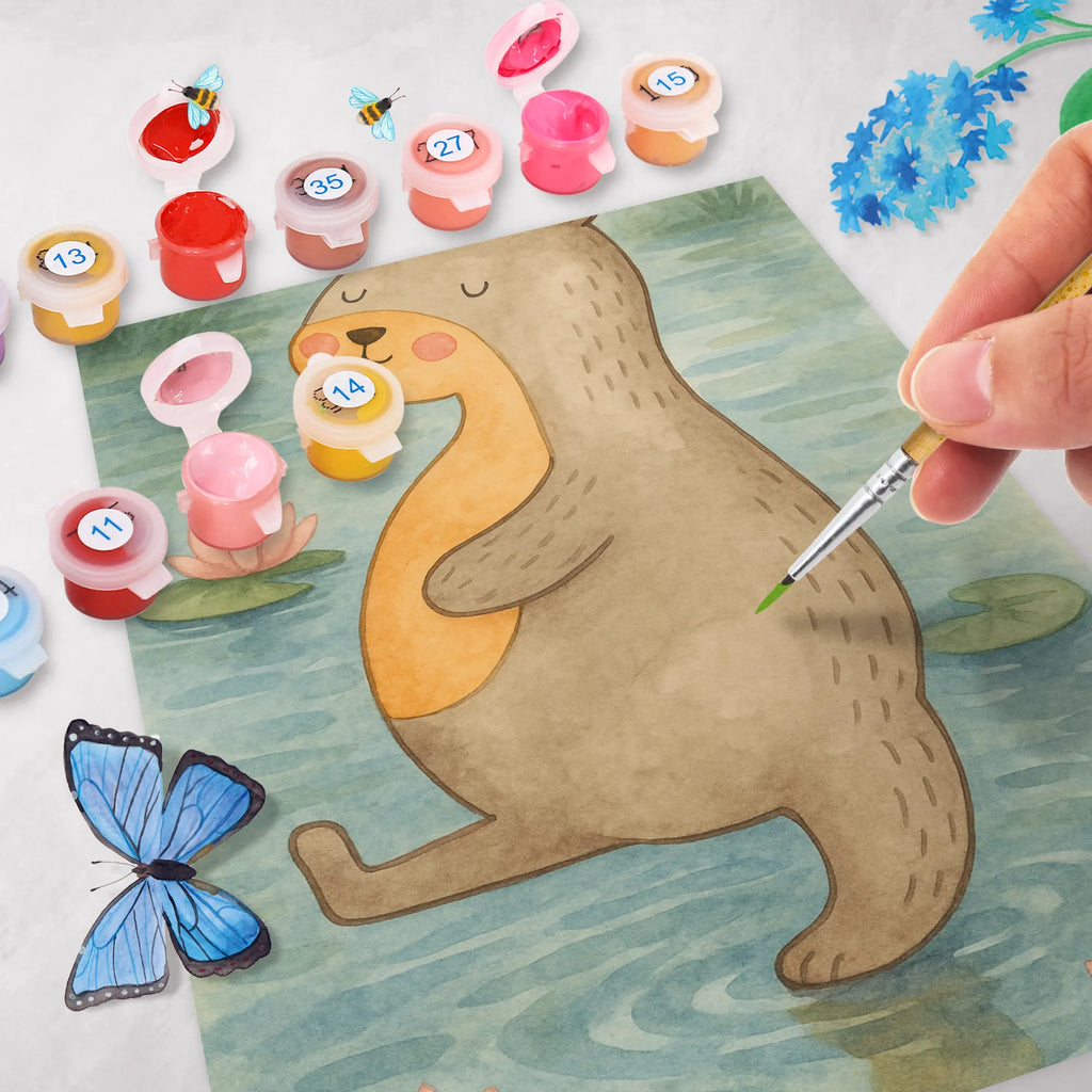 Malowanie według numerów wydra brzuch Design Kuna, wydra, morska wydra