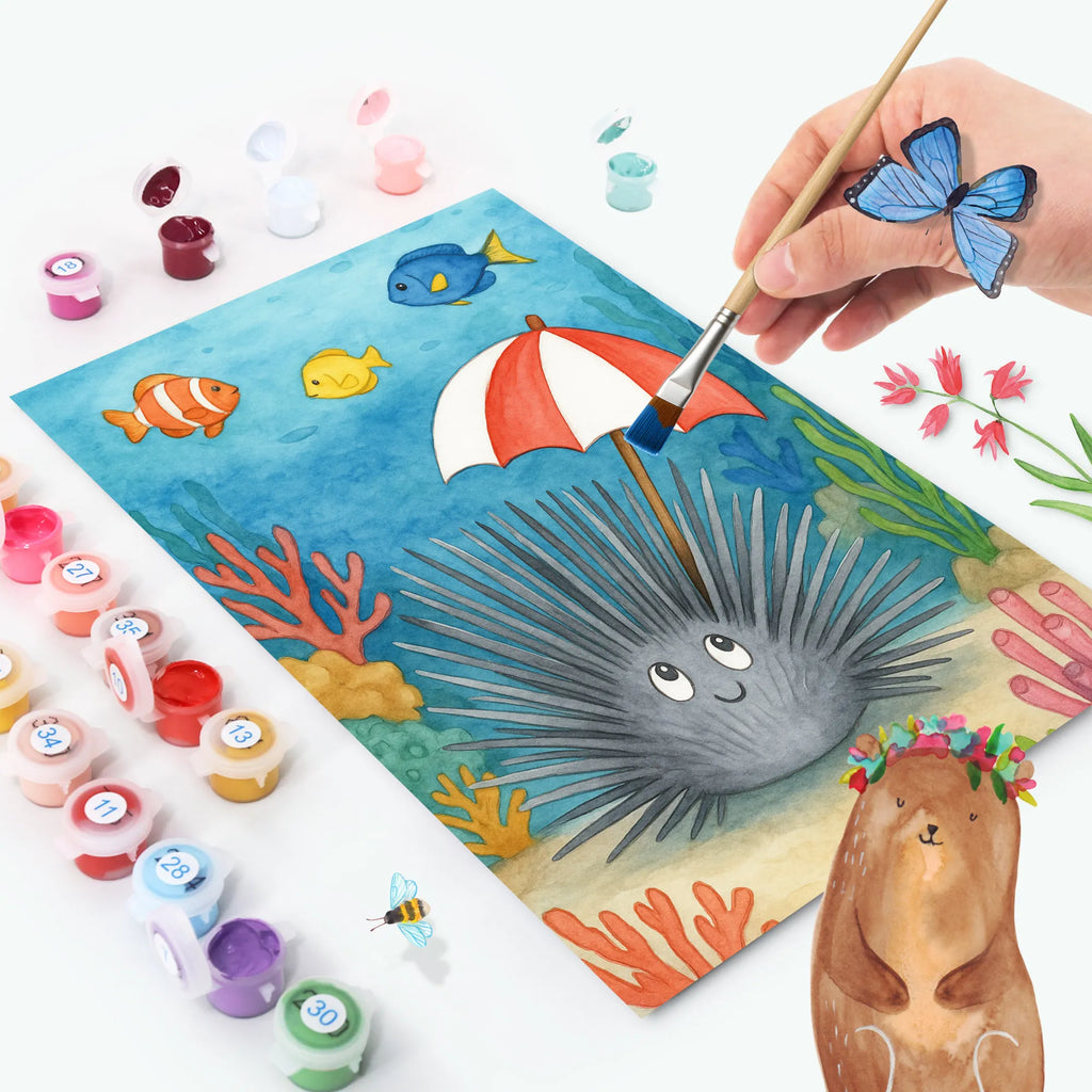 Malowanie według numerów Jeżowiec Design Künstler, Kunstwerk, Kreativität, Ausmalbild, Bastelidee, Baseln, DIY, Malen nach Zahlen, Malen, Meerestiere, Meer, Urlaub, Achtsamkeit, Lebe, Selbstakzeptanz, Leben, Hier und Jetzt, Seeigel, Selbstliebe