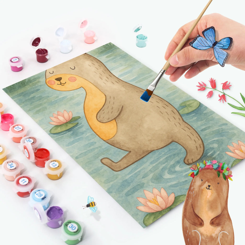 Malowanie według numerów wydra brzuch Design Kuna, wydra, morska wydra