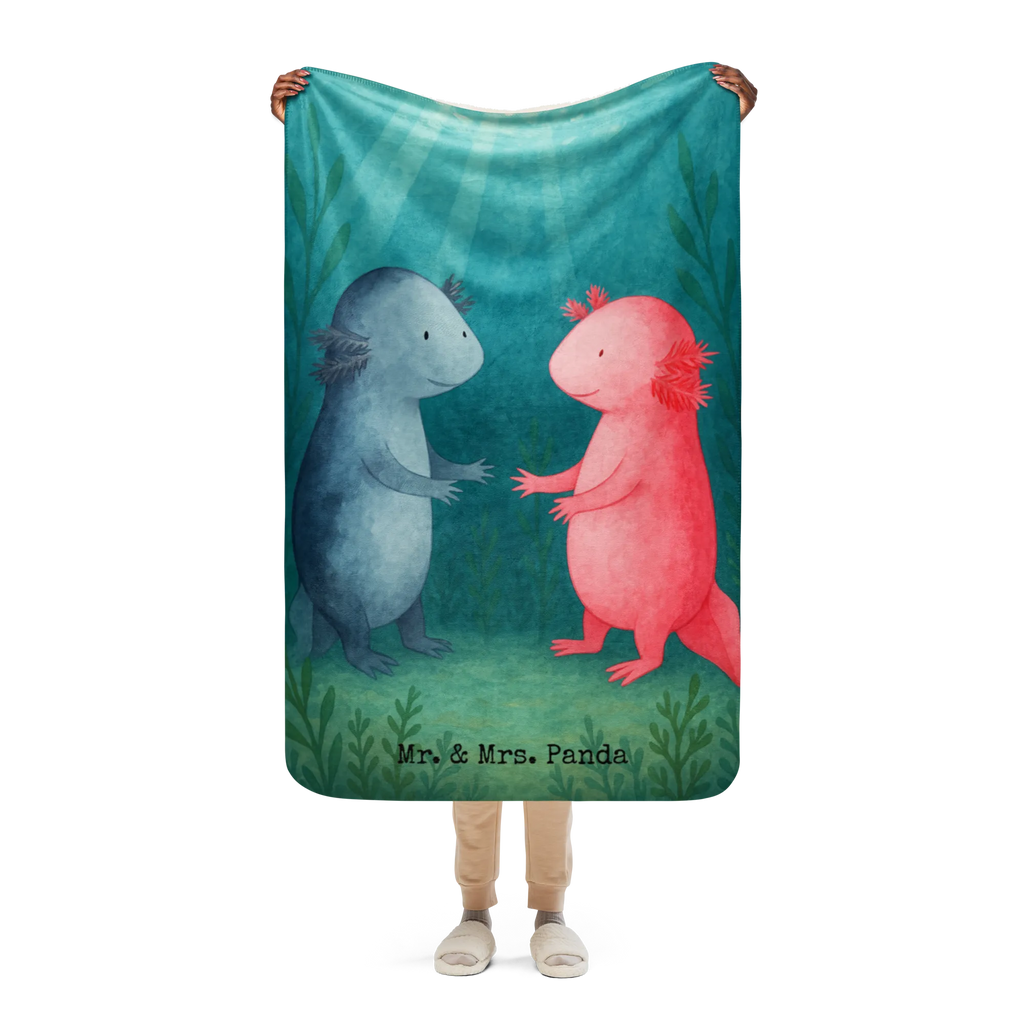 Sherpa Kuscheldecke Axolotl Liebe Design Axolotl, Molch, Lurche, Axolot, Freund, Valentinstag, Liebe, Lurch, Schwanzlurch, Jahrestag, Verlobter, Ehemann, große Liebe, Liebesbeweis