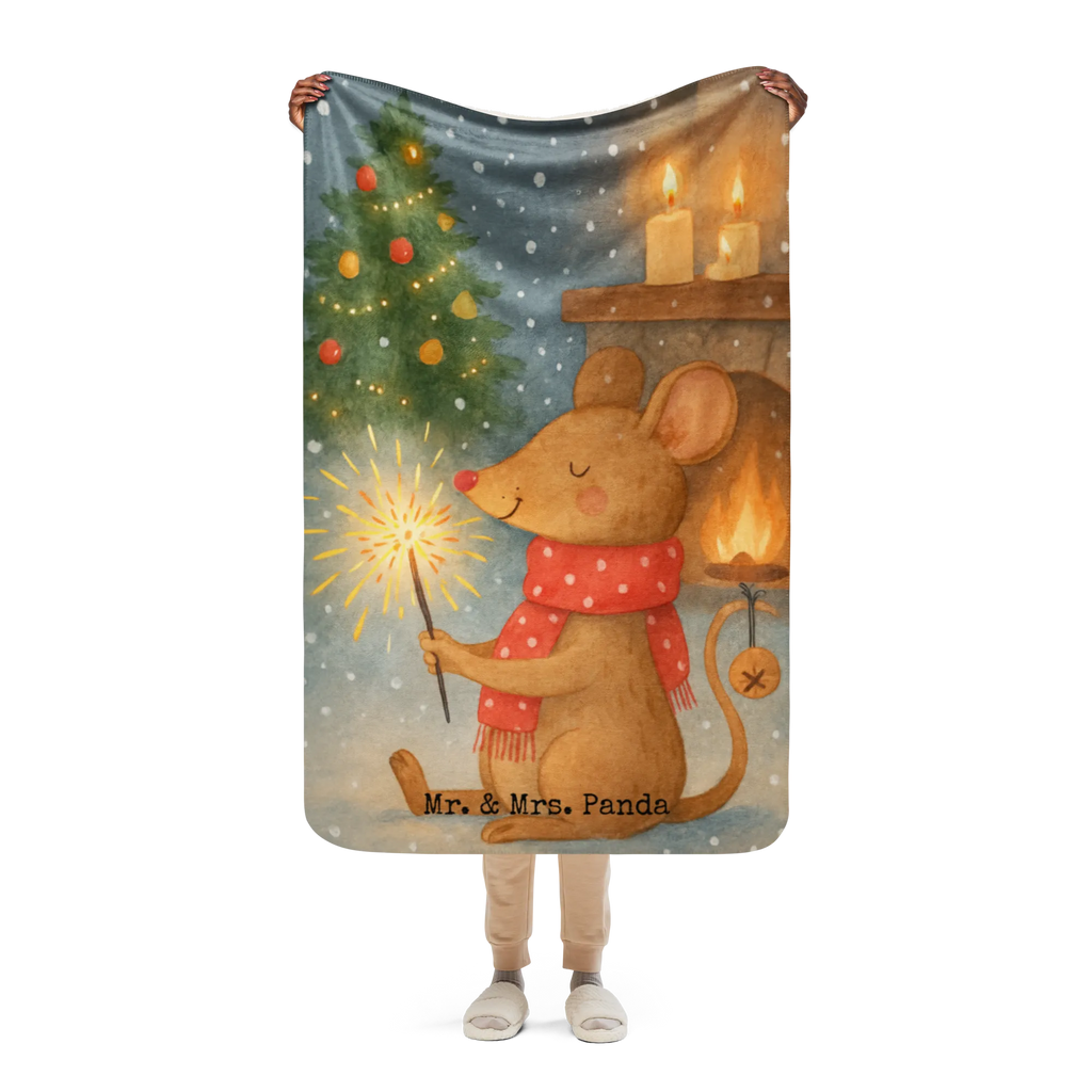 Sherpa Kuscheldecke Maus Weihnachten Design Winter, Weihnachten, Weihnachtsdeko, Nikolaus, Advent, Heiligabend, Wintermotiv, Weihnachtsgruß, Mäuschen, Weihnachtsmotiv, Weihnachtswunder, Frohe Weihnachten, Maus