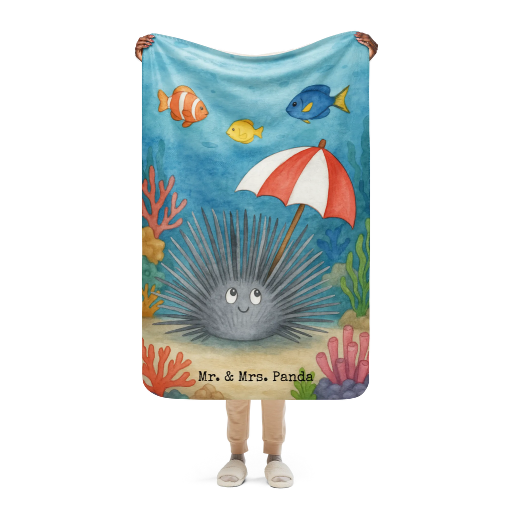 Sherpa Kuscheldecke Seeigel Design Meerestiere, Meer, Urlaub, Selbstakzeptanz, Seeigel, Hier und Jetzt, Leben, Lebe, Achtsamkeit, Selbstliebe