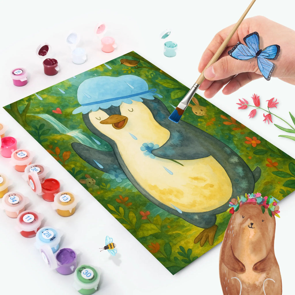 Malowanie według numerów Pingwin Prysznic Design Pinguin