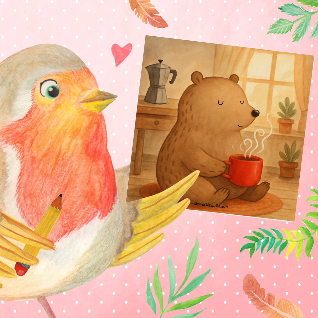 Deluxe Karte Bär Morgenkaffee Design Karte, Grußkarte, Klappkarte, Einladungskarte, Glückwunschkarte, Hochzeitskarte, Geburtstagskarte, Hochwertige Grußkarte, Hochwertige Klappkarte, Liebe, Partner, Freund, Freundin, Ehemann, Ehefrau, Heiraten, Verlobung, Heiratsantrag, Liebesgeschenk, Jahrestag, Hocheitstag, Valentinstag, Geschenk für Frauen, Hochzeitstag, Mitbringsel, Geschenk für Freundin, Geschenk für Partner, Liebesbeweis, für Männer, für Ehemann