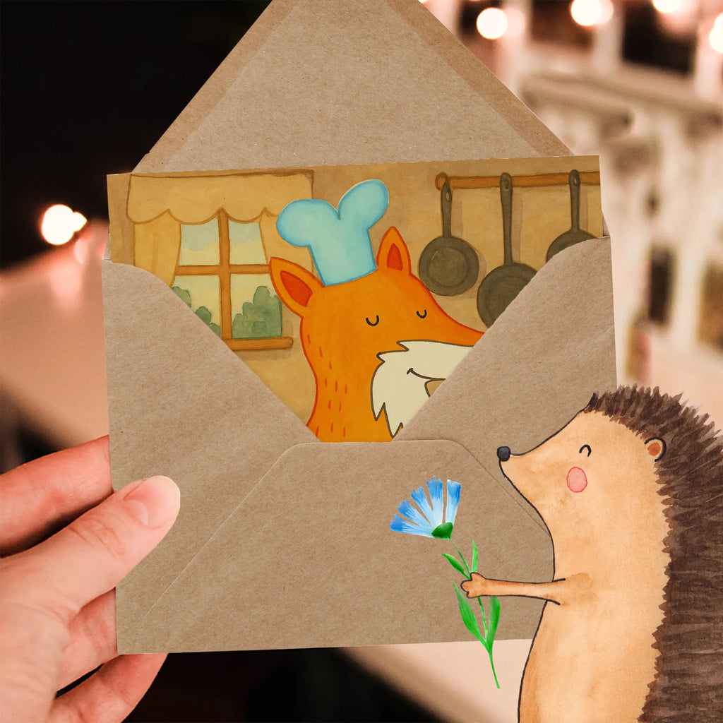 Deluxe Karte Fuchs Koch Design Karte, Grußkarte, Klappkarte, Einladungskarte, Glückwunschkarte, Hochzeitskarte, Geburtstagskarte, Hochwertige Grußkarte, Hochwertige Klappkarte, Fuchs, Füchse, Koch Geschenk, Küche Spruch, Küche Deko, Köche, Bäcker, Party Spruch, Spruch lustig, witzig