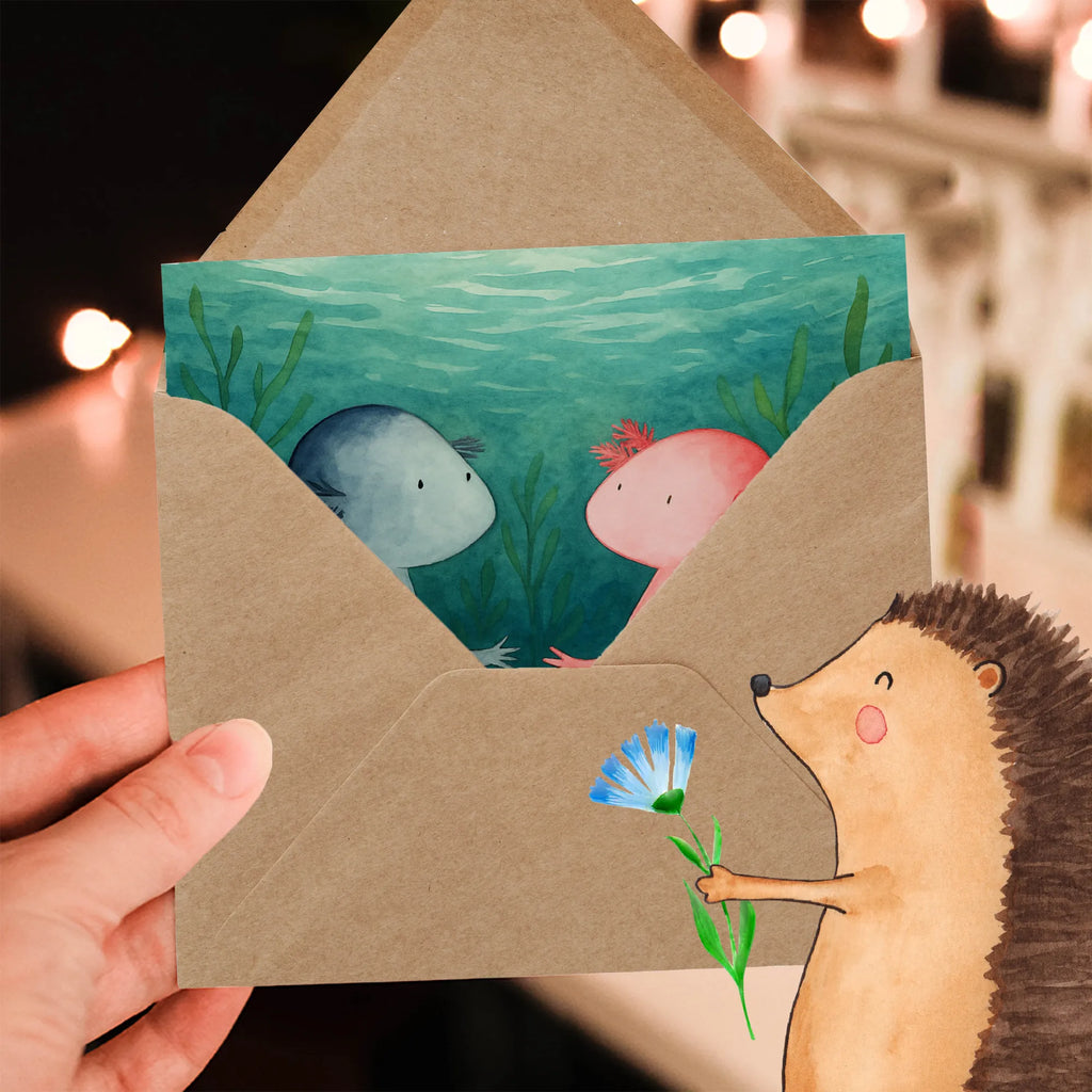 Deluxe Karte Axolotl Liebe Design Hochwertige Grußkarte, Einladungskarte, Klappkarte, Karte, Geburtstagskarte, Hochzeitskarte, Grußkarte, Hochwertige Klappkarte, Glückwunschkarte, Axolotl, Molch, Lurch, Axolot, Jahrestag, Liebesbeweis, Valentinstag, Lurche, Verlobter, Freund, Schwanzlurch, Liebe, Ehemann, große Liebe