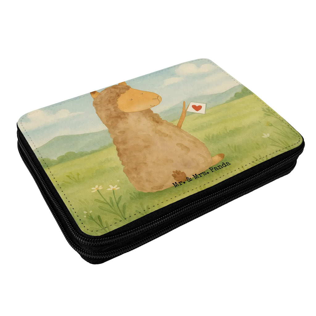 Federmappe Alpaka Fahne Design Federmappe, Stiftetasche, Stifte Etui, Schule, Einschulung, Geschenk, Kind, Schüler, Schülerin, Stifterolle, Federmäppchen, Motiv, Grundschule, Federmäppchen bedruckt, Büro Stifte Etui, Bestückte Federmappe, Kinder Federmappe, Federmappe Einschulung, Alpaka, Lama, Alpakas, Lamas, Liebe