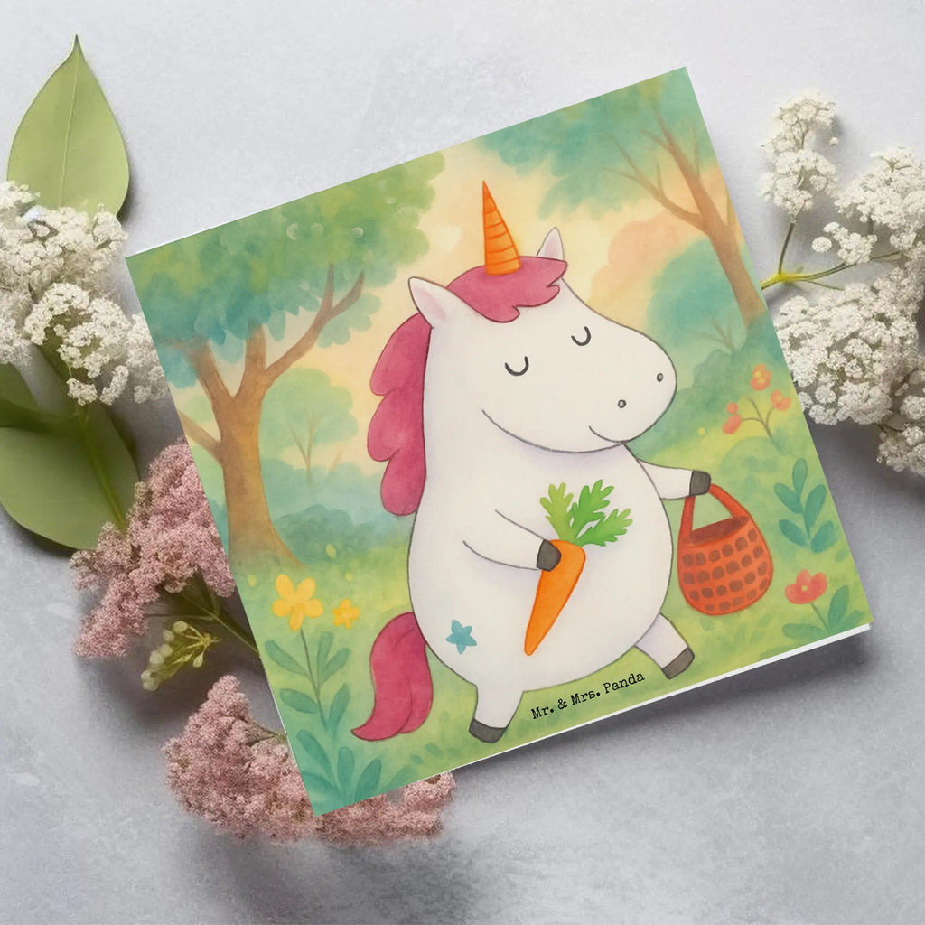 Deluxe Karte Einhorn Vegan Design Karte, Grußkarte, Klappkarte, Einladungskarte, Glückwunschkarte, Hochzeitskarte, Geburtstagskarte, Hochwertige Grußkarte, Hochwertige Klappkarte, Einhorn, Einhörner, Einhorn Deko, Unicorn, vegan, Gesund leben, Vegetariar, Rohkost, Gesund essen, Veganismus, Veganer