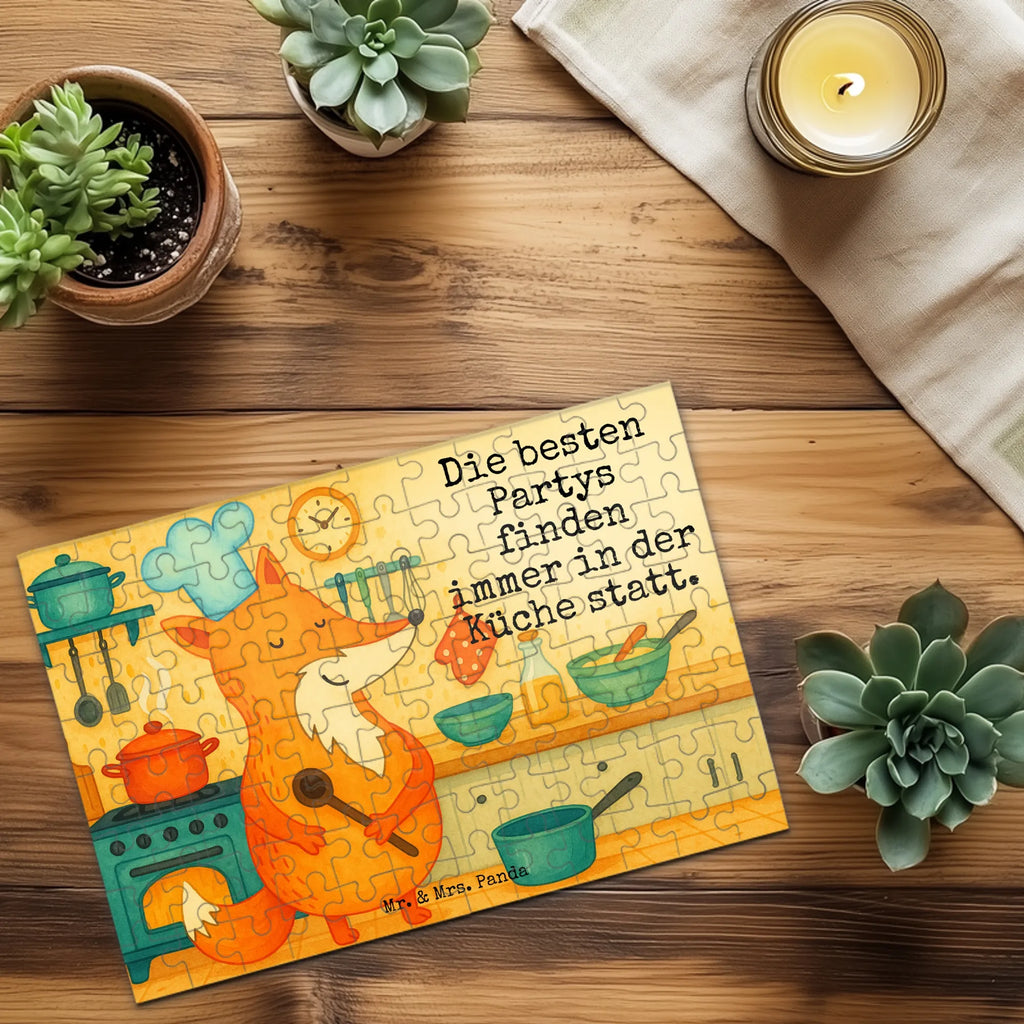 Puzzle Fuchs Koch Design Puzzle, Fuchs, Füchse, Koch Geschenk, Küche Deko, Küche Spruch, Party Spruch, witzig, Bäcker, Spruch lustig, Köche