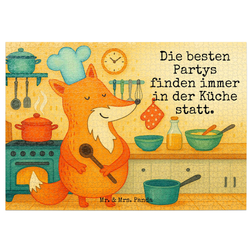 Puzzle Fuchs Koch Design Puzzle, Fuchs, Füchse, Koch Geschenk, Küche Deko, Küche Spruch, Party Spruch, witzig, Bäcker, Spruch lustig, Köche