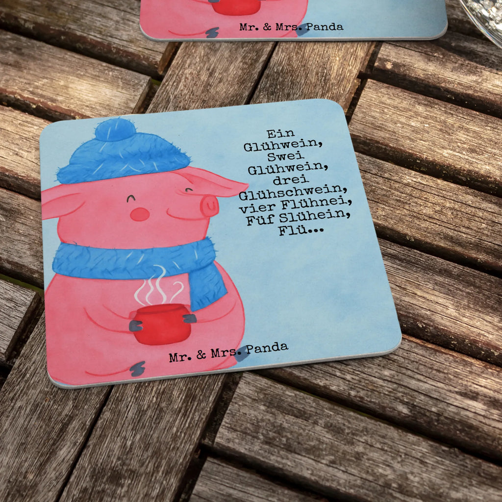 Bierdeckel Schweinchen Glühwein Design Tischdeko, Gastgeschenk Hochzeit, Bierdeckel, Winter, Weihnachten, Weihnachtsdeko, Nikolaus, Advent, Heiligabend, Wintermotiv, Betrunken, Spruch, Weihnachtsmarkt, Glühwein