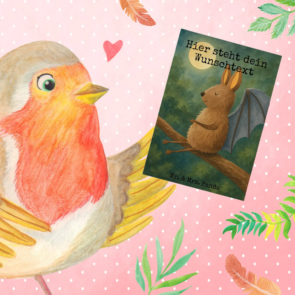 Personalisierte Grußkarte Fledermaus Sitzen Design Personalisierte Geburtstagskarte, Personalisierte Grußkarte, Grußkarte als Geldgeschenk, Grußkarte mit persönlichen Nachrichten, Personalisierte Hochzeitskarte, Personalisierte Karte, Grußkarte mit Namen, Personalisierte Einladungskarte, Grußkarten personalisiert, Personalisierte Glückwunschkarte, Personalisiertere Klappkarte, Grußkarte selbst gestalten, Grußkarte selber drucken, Tiermotive, Gute Laune, lustige Sprüche, Tiere, Fledermäuse, Fledermaus, entspannen, Motivation