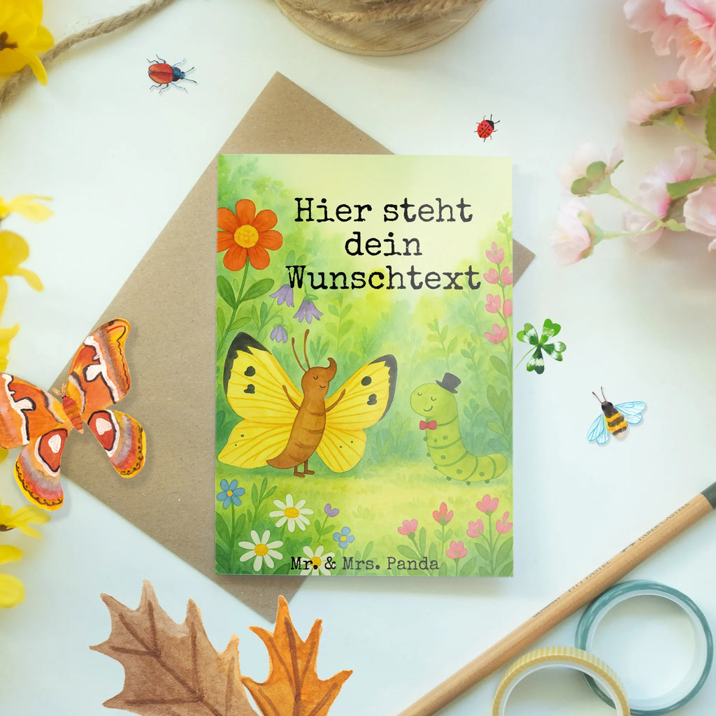 Personalisierte Grußkarte Raupe Schmetterling Design Grußkarte selbst gestalten, Grußkarte mit Namen, Grußkarte selber drucken, Personalisierte Hochzeitskarte, Grußkarten personalisiert, Grußkarte als Geldgeschenk, Personalisierte Einladungskarte, Personalisierte Karte, Personalisierte Glückwunschkarte, Personalisierte Geburtstagskarte, Grußkarte mit persönlichen Nachrichten, Personalisierte Grußkarte, Personalisiertere Klappkarte, Tiermotive, Gute Laune, lustige Sprüche, Tiere, Schönheit, Hut, Aufwachsen, Entwicklung, Kokon, Schmetterling, Zitronenfalter, Erwachsen werden, Hütchen, Raupe