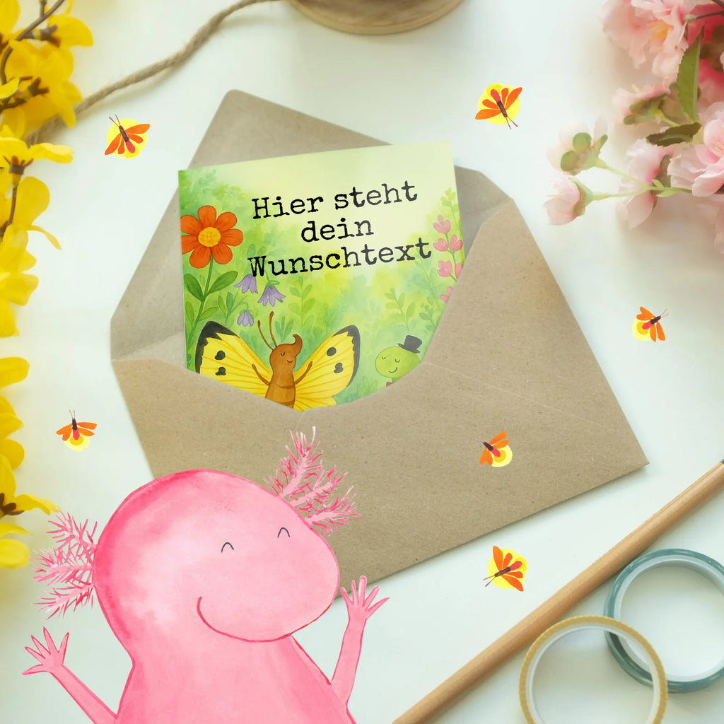 Personalisierte Grußkarte Raupe Schmetterling Design Grußkarte selbst gestalten, Grußkarte mit Namen, Grußkarte selber drucken, Personalisierte Hochzeitskarte, Grußkarten personalisiert, Grußkarte als Geldgeschenk, Personalisierte Einladungskarte, Personalisierte Karte, Personalisierte Glückwunschkarte, Personalisierte Geburtstagskarte, Grußkarte mit persönlichen Nachrichten, Personalisierte Grußkarte, Personalisiertere Klappkarte, Tiermotive, Gute Laune, lustige Sprüche, Tiere, Schönheit, Hut, Aufwachsen, Entwicklung, Kokon, Schmetterling, Zitronenfalter, Erwachsen werden, Hütchen, Raupe