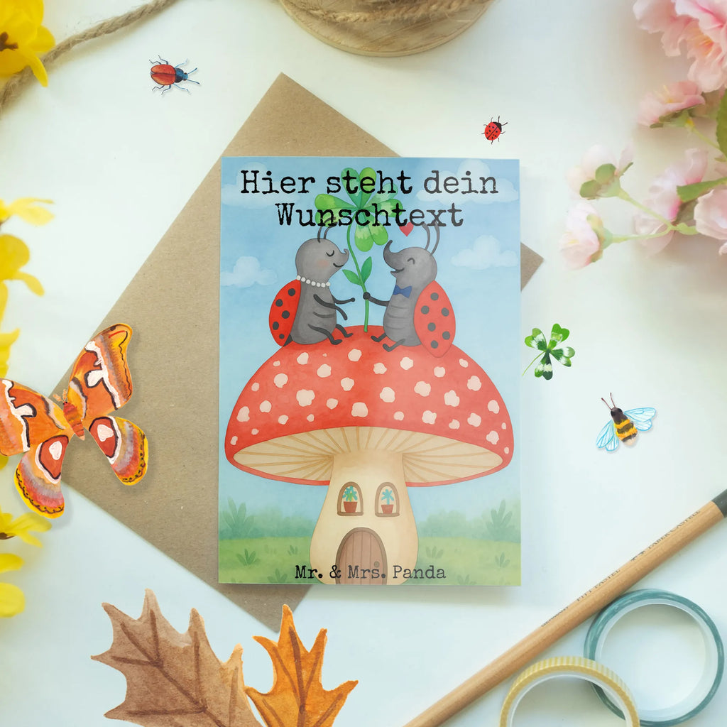 Personalisierte Grußkarte Marienkäfer Fliegenpilz Design Grußkarte selber drucken, Grußkarte als Geldgeschenk, Personalisierte Karte, Personalisierte Glückwunschkarte, Grußkarte mit persönlichen Nachrichten, Personalisierte Geburtstagskarte, Grußkarte mit Namen, Grußkarten personalisiert, Personalisierte Grußkarte, Grußkarte selbst gestalten, Personalisierte Hochzeitskarte, Personalisiertere Klappkarte, Personalisierte Einladungskarte, Tiermotive, Gute Laune, lustige Sprüche, Tiere, Fliegenpilz, Marienkäfer, zuhause, Wohnung, Fleigenpilzhaus, Haus