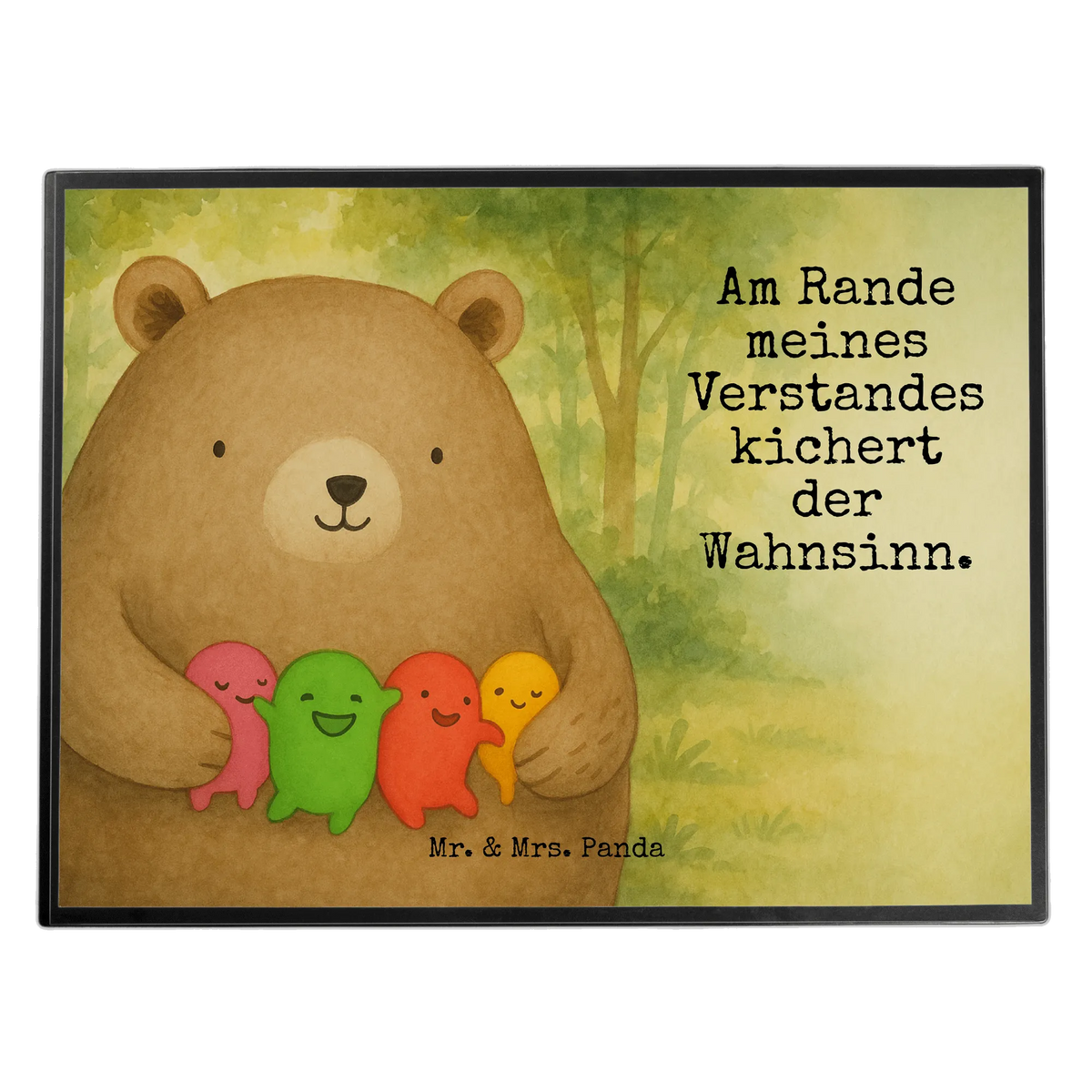 Desk pad bear Feeling Design teddy bear, cuddly toy, Madness