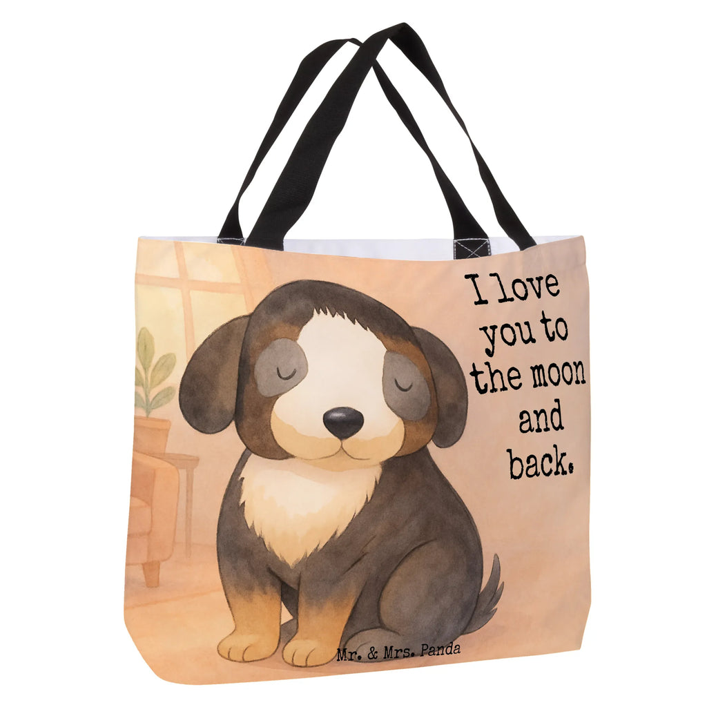 Shopper Hund Entspannen Design Beutel, Einkaufstasche, Tasche, Strandtasche, Einkaufsbeutel, Shopper, Schultasche, Freizeittasche, Tragebeutel, Schulbeutel, Alltagstasche, Hund, Hundemotiv, Haustier, Hunderasse, Tierliebhaber, Hundebesitzer, Sprüche, schwarzer Hund, Hundeliebe, Liebe, Hundeglück