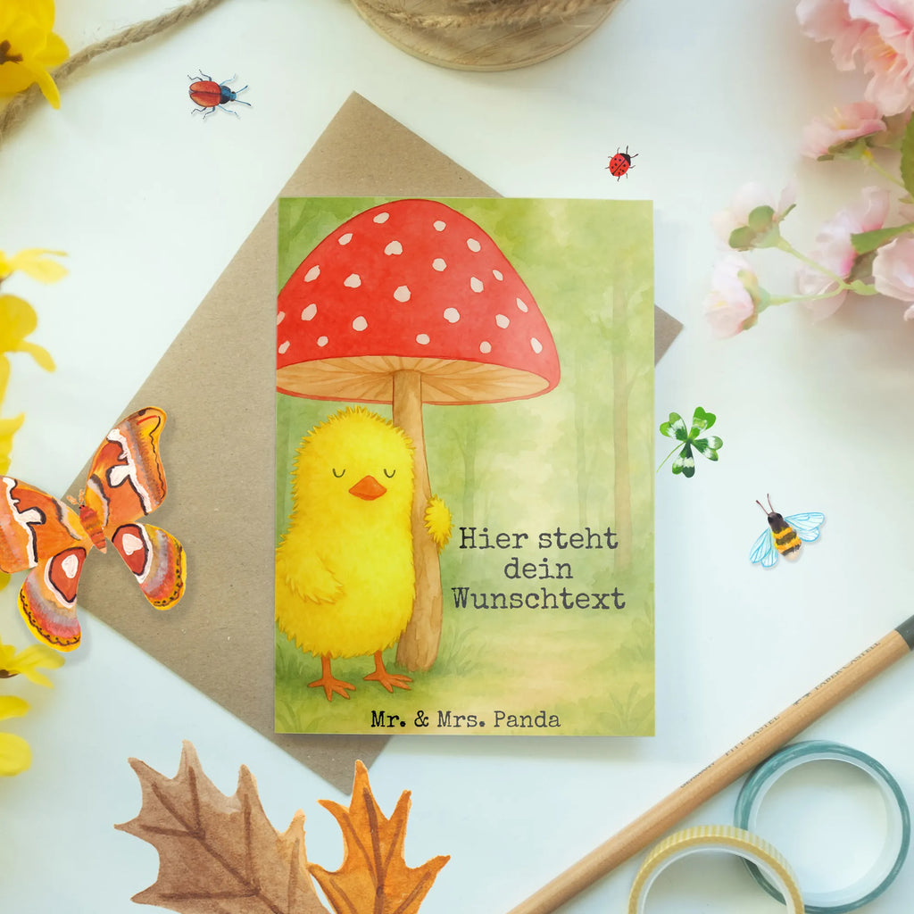 Personalisierte Grußkarte Küken Fliegenpilz Design Grußkarte selber drucken, Grußkarte selbst gestalten, Grußkarte mit persönlichen Nachrichten, Personalisiertere Klappkarte, Personalisierte Glückwunschkarte, Grußkarte als Geldgeschenk, Grußkarte mit Namen, Personalisierte Karte, Personalisierte Geburtstagskarte, Grußkarten personalisiert, Personalisierte Grußkarte, Personalisierte Hochzeitskarte, Personalisierte Einladungskarte, Ostern, Osterhase, Ostergeschenke, Osternest, Osterdeko, Geschenke zu Ostern, Ostern Geschenk, Ostergeschenke Kinder, Ostern Kinder, Ostergrüße, Frohe Ostern, Glückspilz, Küken, Fliegenpilz