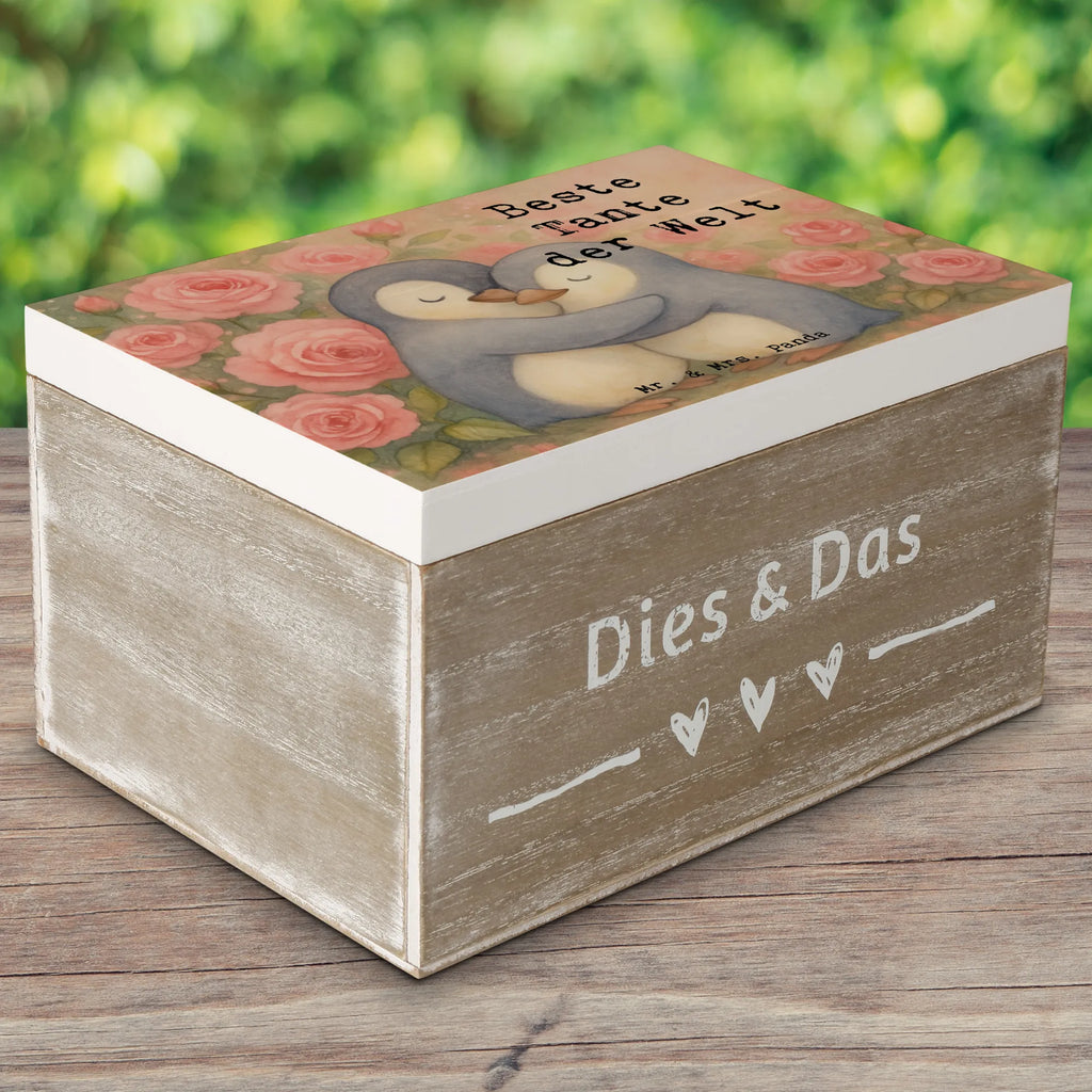 Holzkiste Pinguin Beste Tante der Welt Design Kiste, Schatzkiste, Holzkiste, Schatulle, Erinnerungsbox, Geschenkbox, Aufbewahrungsbox, Truhe, Dekokiste, Geschenkdose, Erinnerungskiste, XXL, für, Dankeschön, Geschenk, Schenken, Geburtstag, Geburtstagsgeschenk, Geschenkidee, Danke, Bedanken, Mitbringsel, Freude machen, Geschenktipp, Patentante, Paten Tante, Kleinigkeit, Tante, Neffe, Taufpartner, Lieblingstante, Nichte, Familie, Taufe