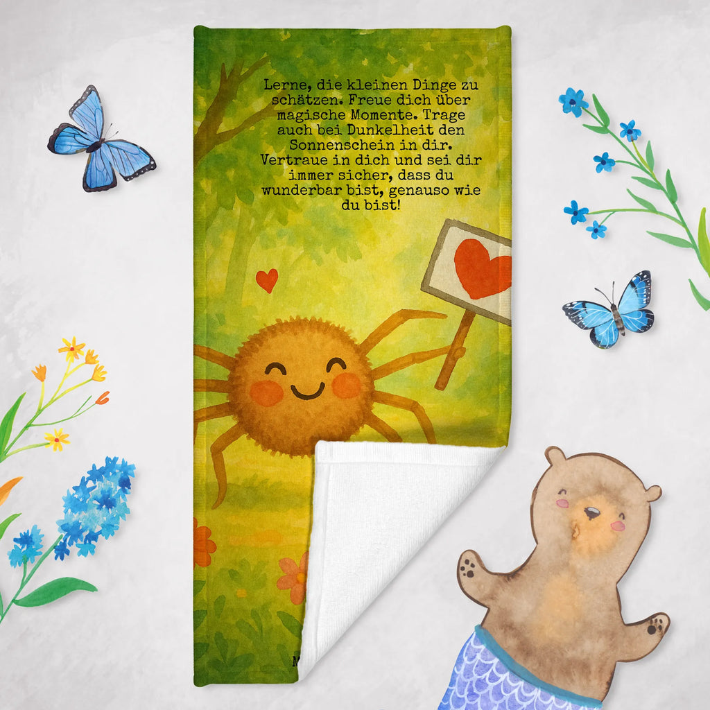 Badehandtuch Spinne Agathe Motivation Design Duschtuch, Badetuch, Strandtuch, Saunatuch, Kinder Handtuch, Spinne Agathe, Spinne, Agathe, Videos, Merchandise, Motivation, Glück, Liebe, Vertrauen, Dankeschön