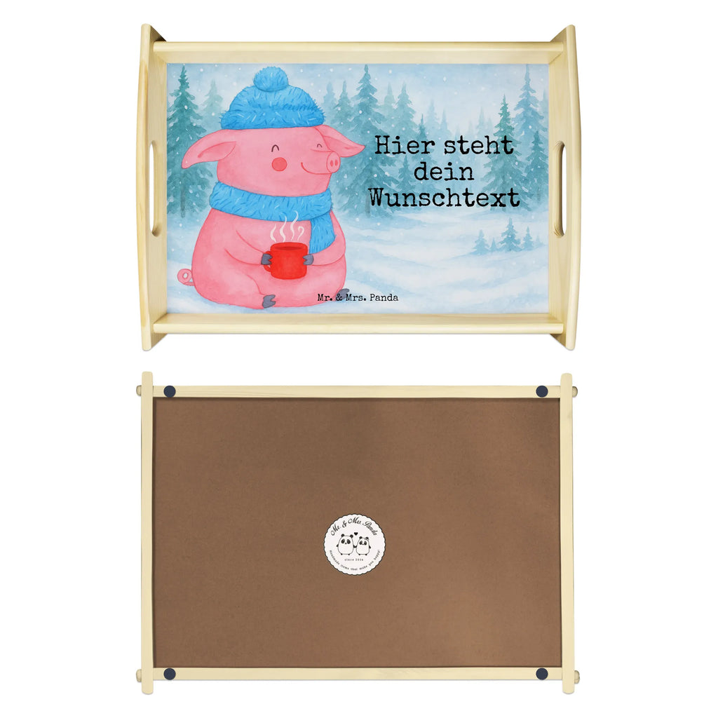 Personalisiertes Serviertablett Schwein Glühwein Design Tablett mit Namen, Serviertablett mit Namen, Personalisiertes Frühstückstablett, Personalisiertes Dekotablett, Personalisiertes Küchentablett, Personalisiertes Tablett, Personalisiertes Holztablett, Personalisiertes Serviertablett, Winter, Weihnachten, Weihnachtsdeko, Nikolaus, Advent, Heiligabend, Wintermotiv, Weihnachtsmarkt, Punsch, Glühwein, Glühschwein