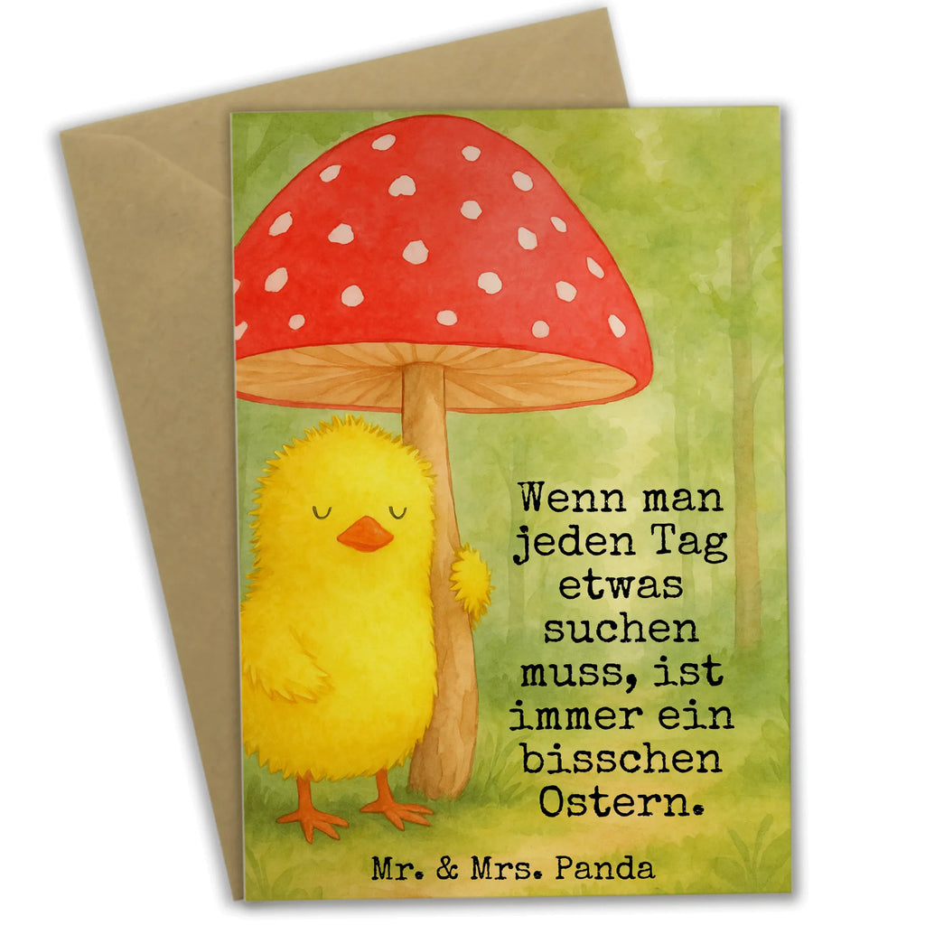 Grußkarte Küken Fliegenpilz Design Grußkarte, Klappkarte, Einladungskarte, Glückwunschkarte, Hochzeitskarte, Geburtstagskarte, Karte, Ansichtskarten, Ostern, Osterhase, Ostergeschenke, Osternest, Osterdeko, Geschenke zu Ostern, Ostern Geschenk, Ostergeschenke Kinder, Ostern Kinder, Küken, Fliegenpilz, Glückspilz, Frohe Ostern, Ostergrüße